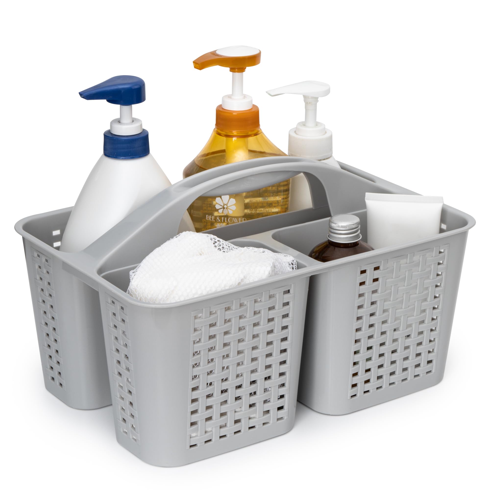 Tiawudi Portable Shower Caddy, Caddy Organizer With Handle, Plastic Shower Basket Hold Soap, Shampoo, Hair Supplies And Beauty P