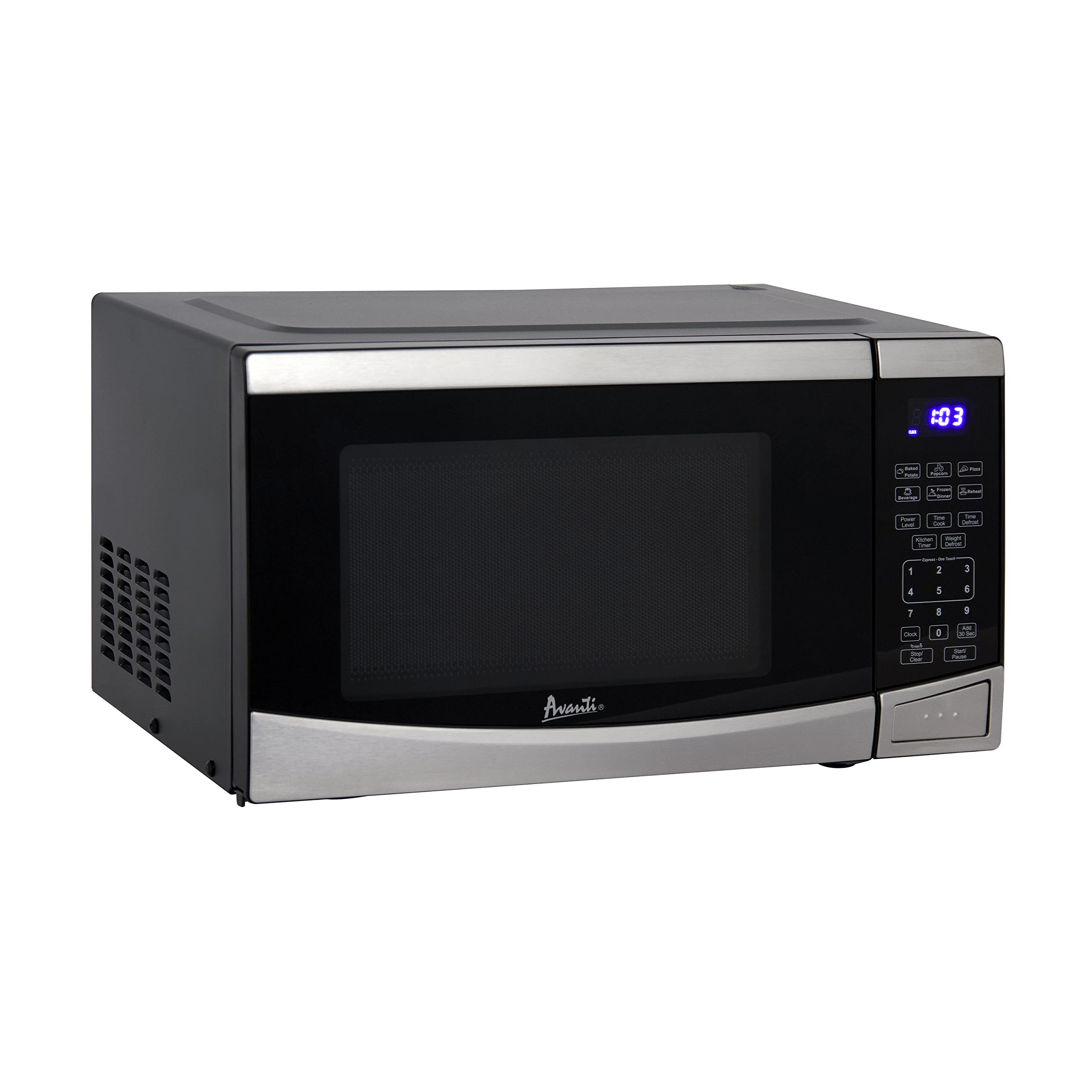 Avanti Mt09V3S Microwave Oven 900-Watts Compact With 10 Power Levels And 6 Pre Cooking Settings, Speed Defrost, Electronic Contr