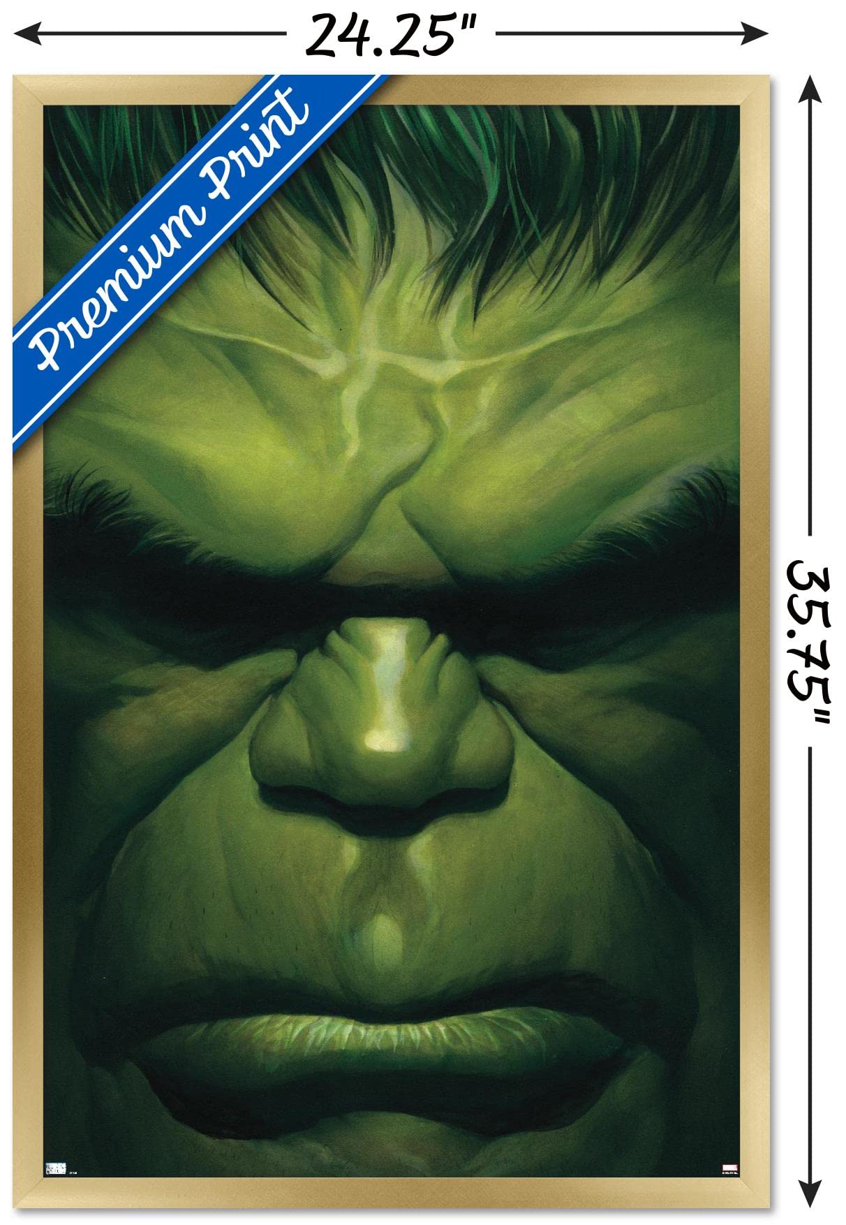 Trends International Marvel Comics - Hulk - The Immortal Hulk #18 Wall Poster, 22.37'' X 34.00'', Gold Framed Version