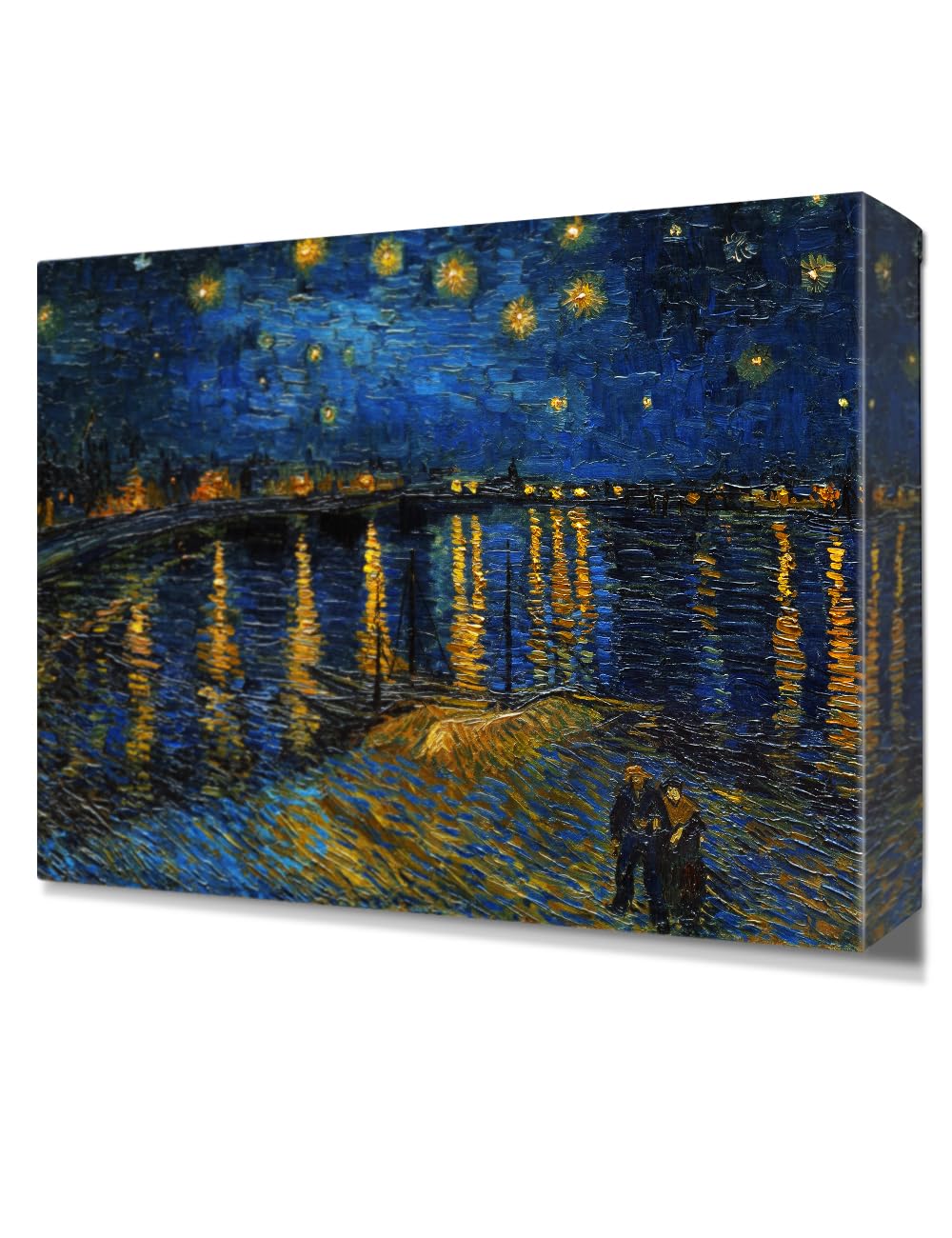 Decorarts - Starry Night Over The Rhone By Vincent Van Gogh Art Classic Art. Oversize Giclee Prints Canvas Wall Art For Wall Dec