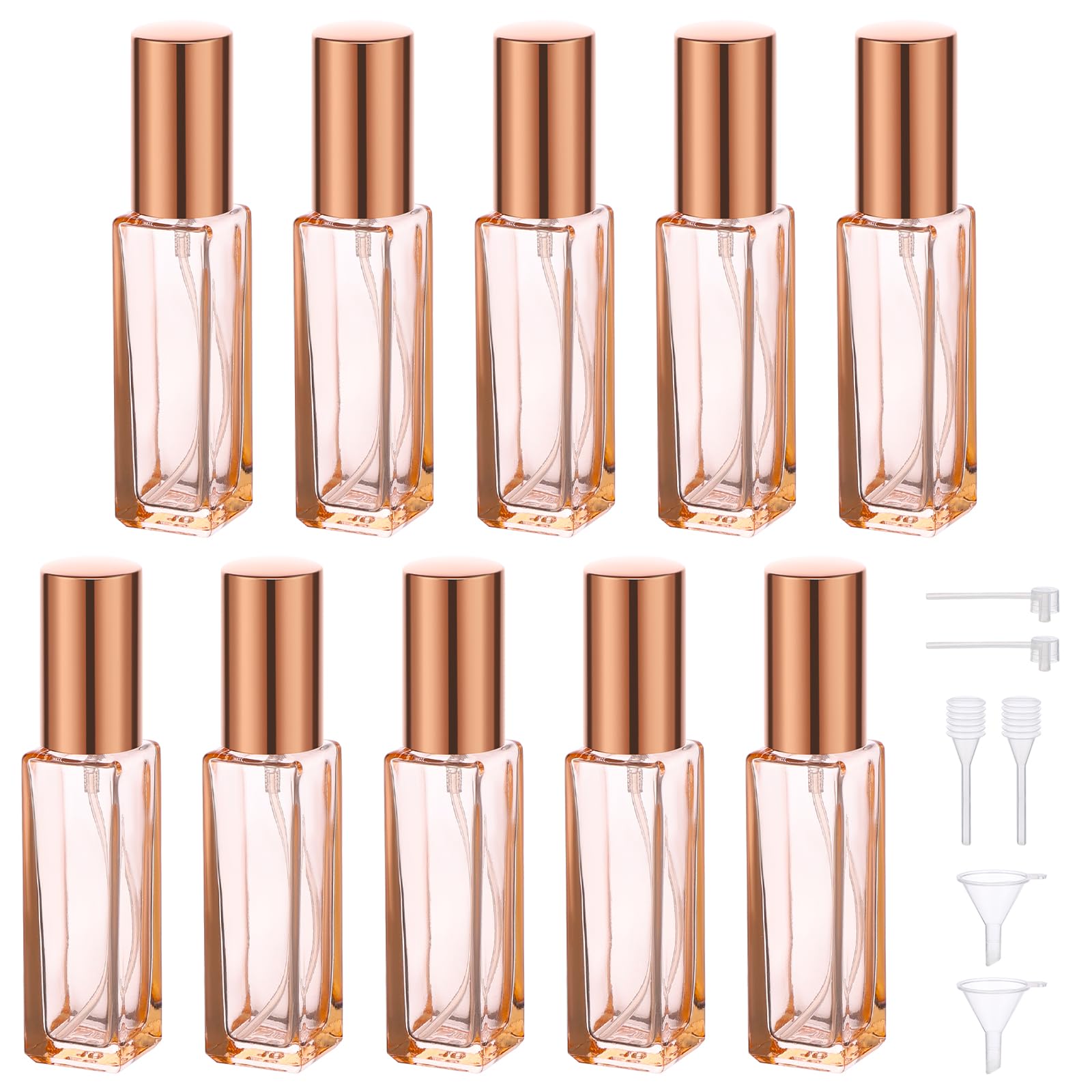 Segbeauty Travel Perfume Atomizer Refillable, 10 Packs Empty Perfume Spray Bottles, 10Ml Mini Pocket Travel Cologne Sprayer Fine