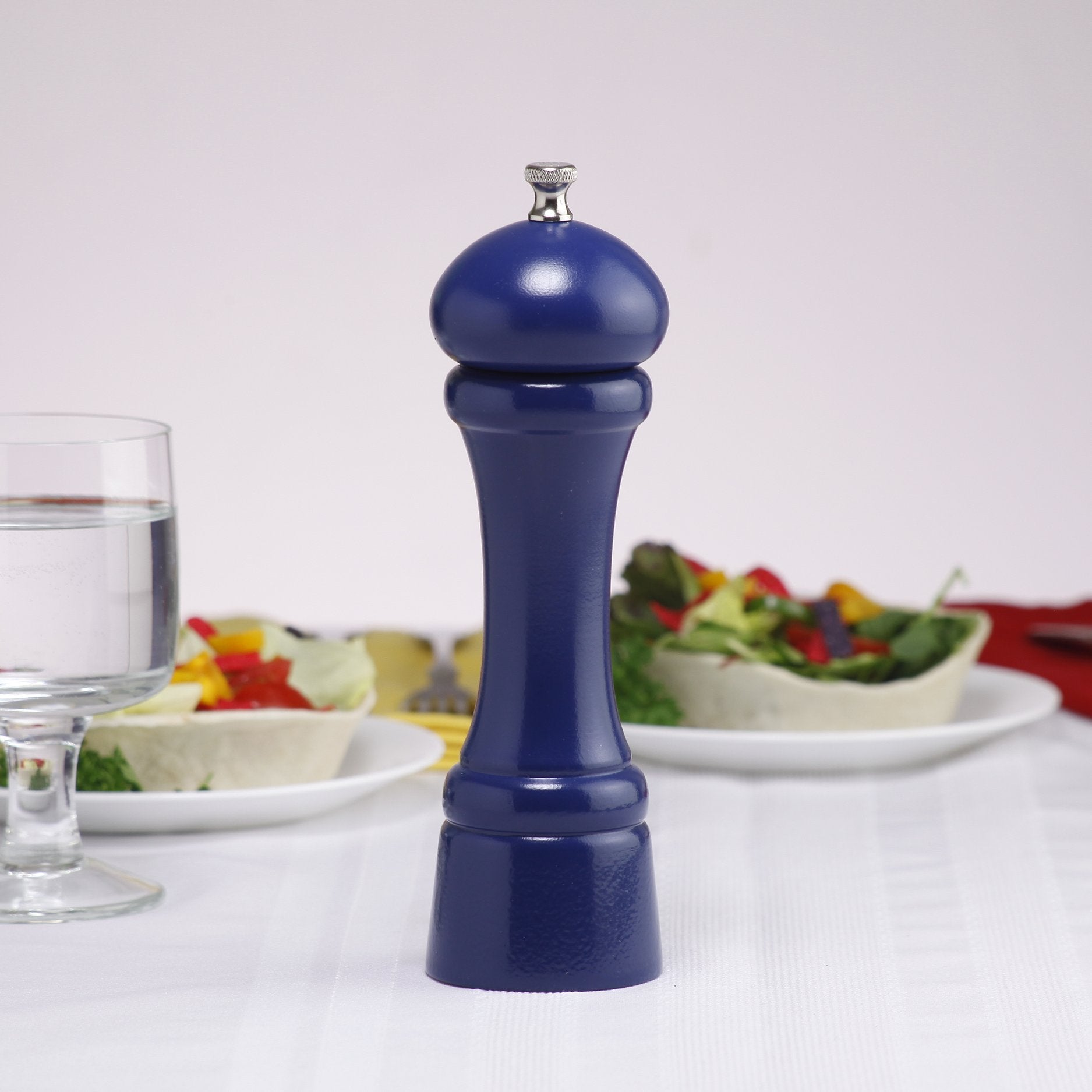 Chef Specialties 8 Inch Windsor Pepper Mill - Cobalt Blue - Made In Usa