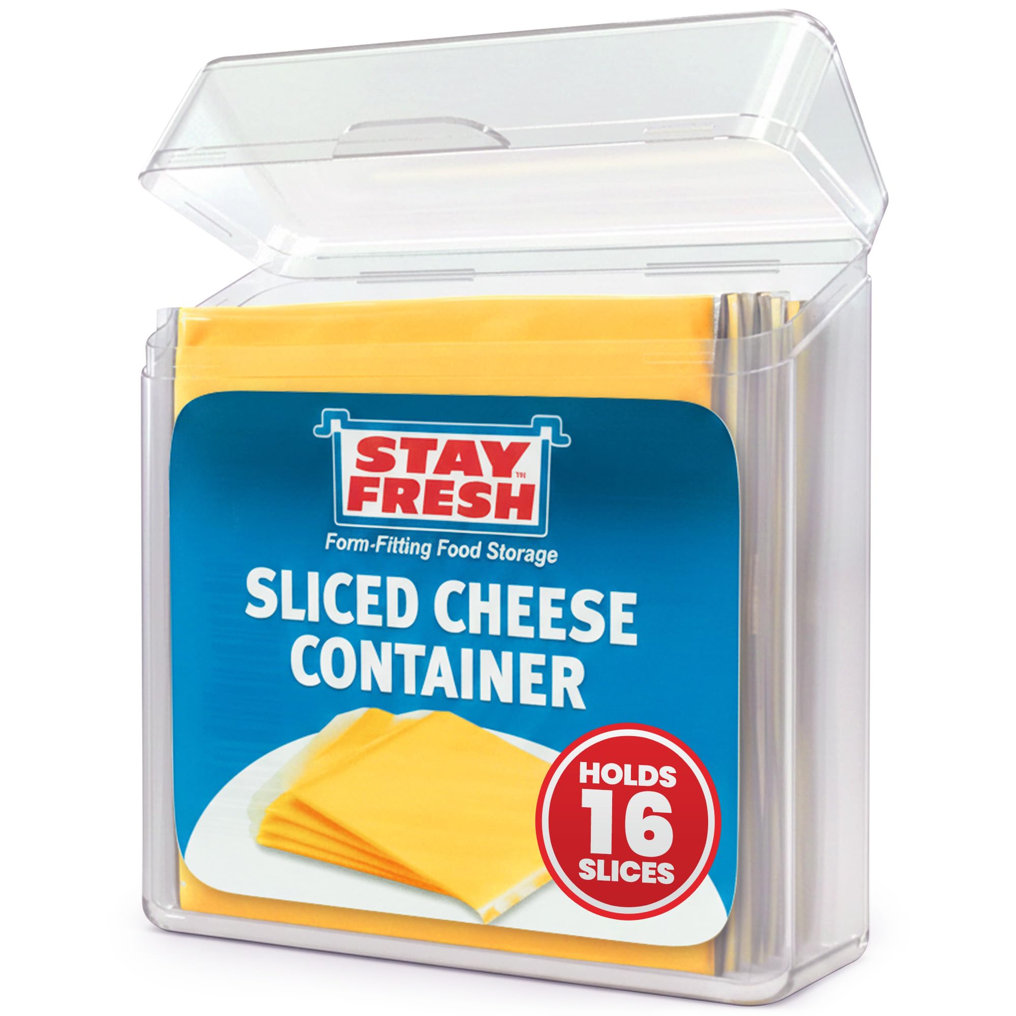 Stay Fresh Cheese Slices Container, Clear