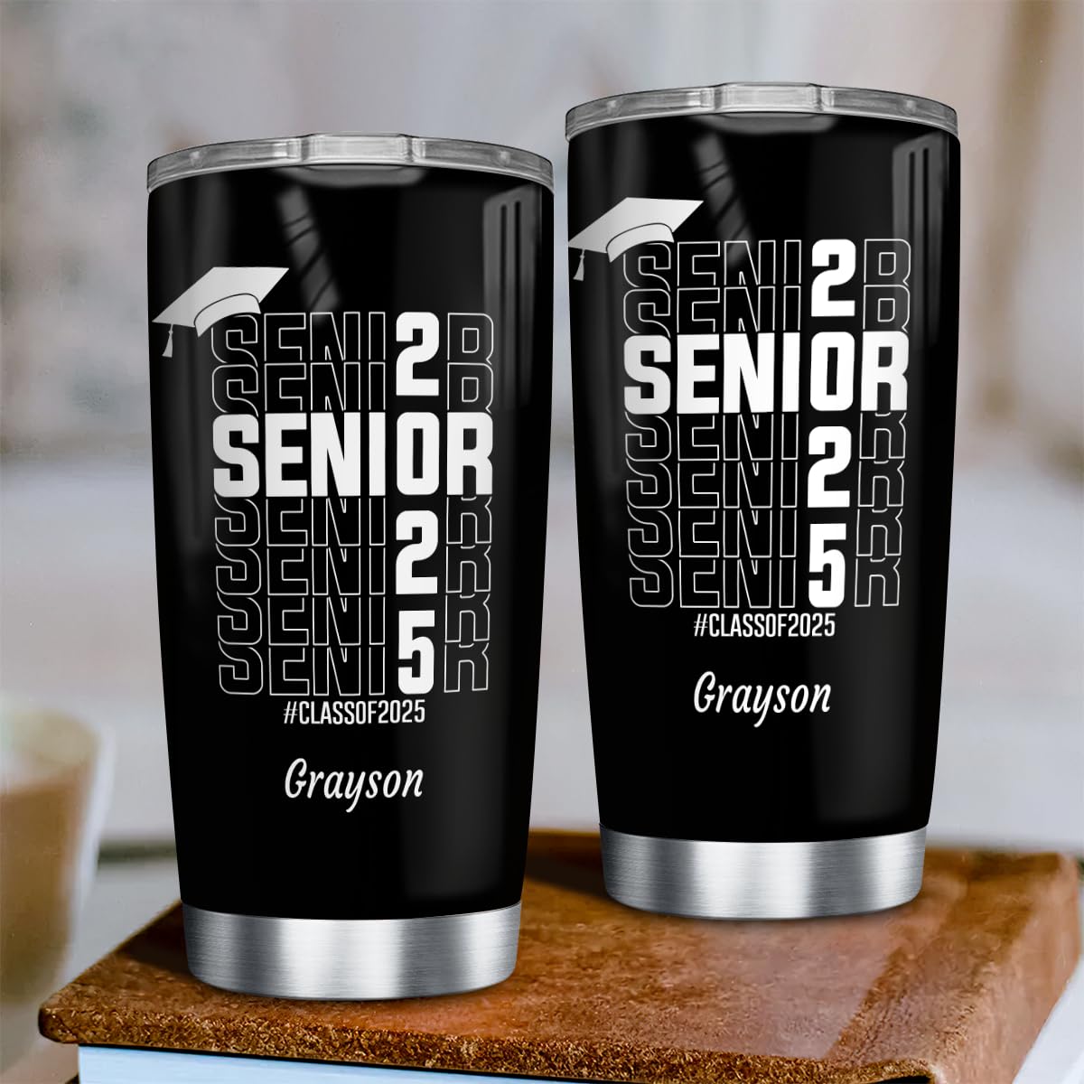 Wowcugi Graduation Tumbler Senior Class Of 2024 Personalized Graduation Gifts For College High School Students Daughter Son Best