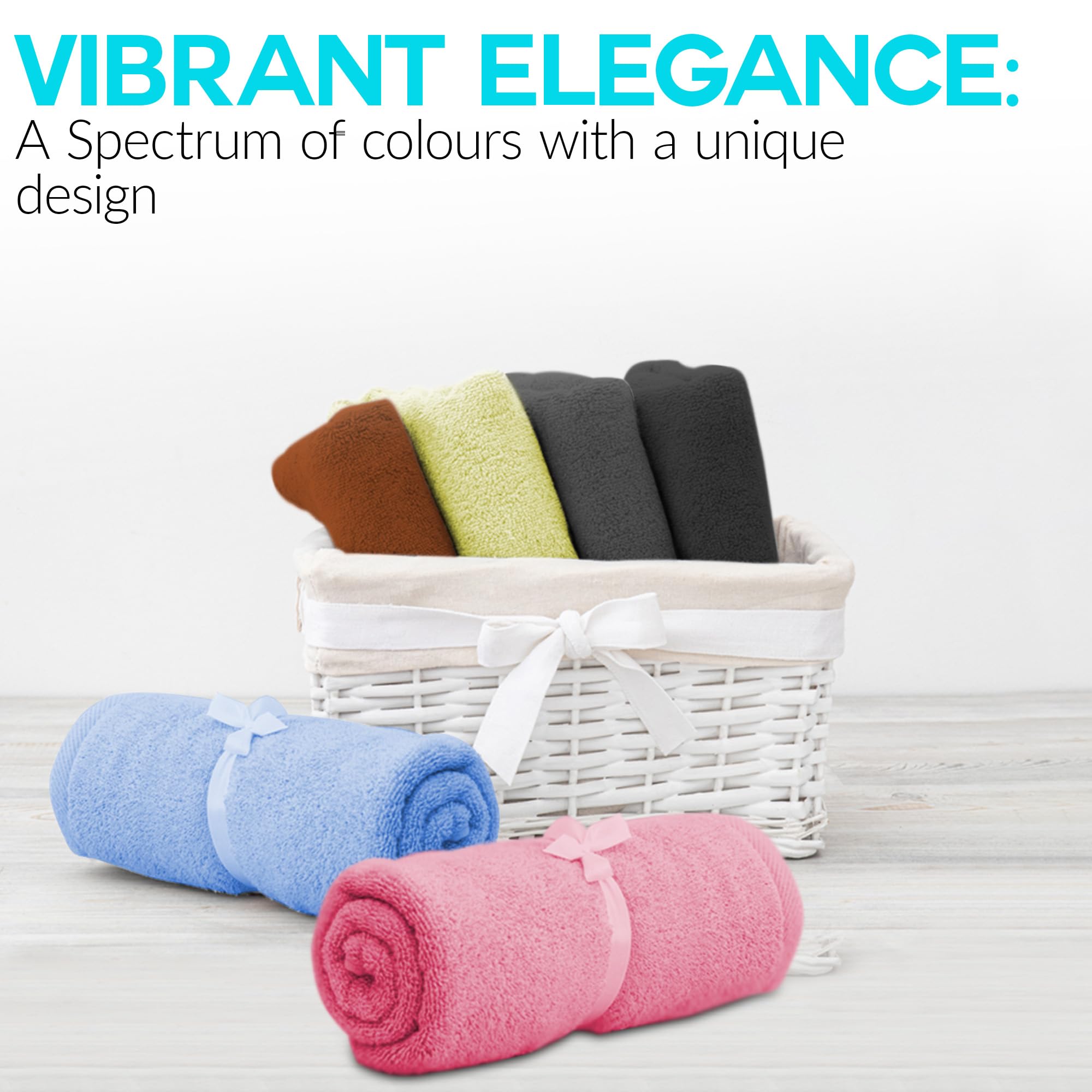 Quba Linen 6 Pack Premium Hand Towels Set, (16 X 28 Inches) Cotton, Ultra Soft And Highly Absorbent Towels For Bathroom, Gym, Sh