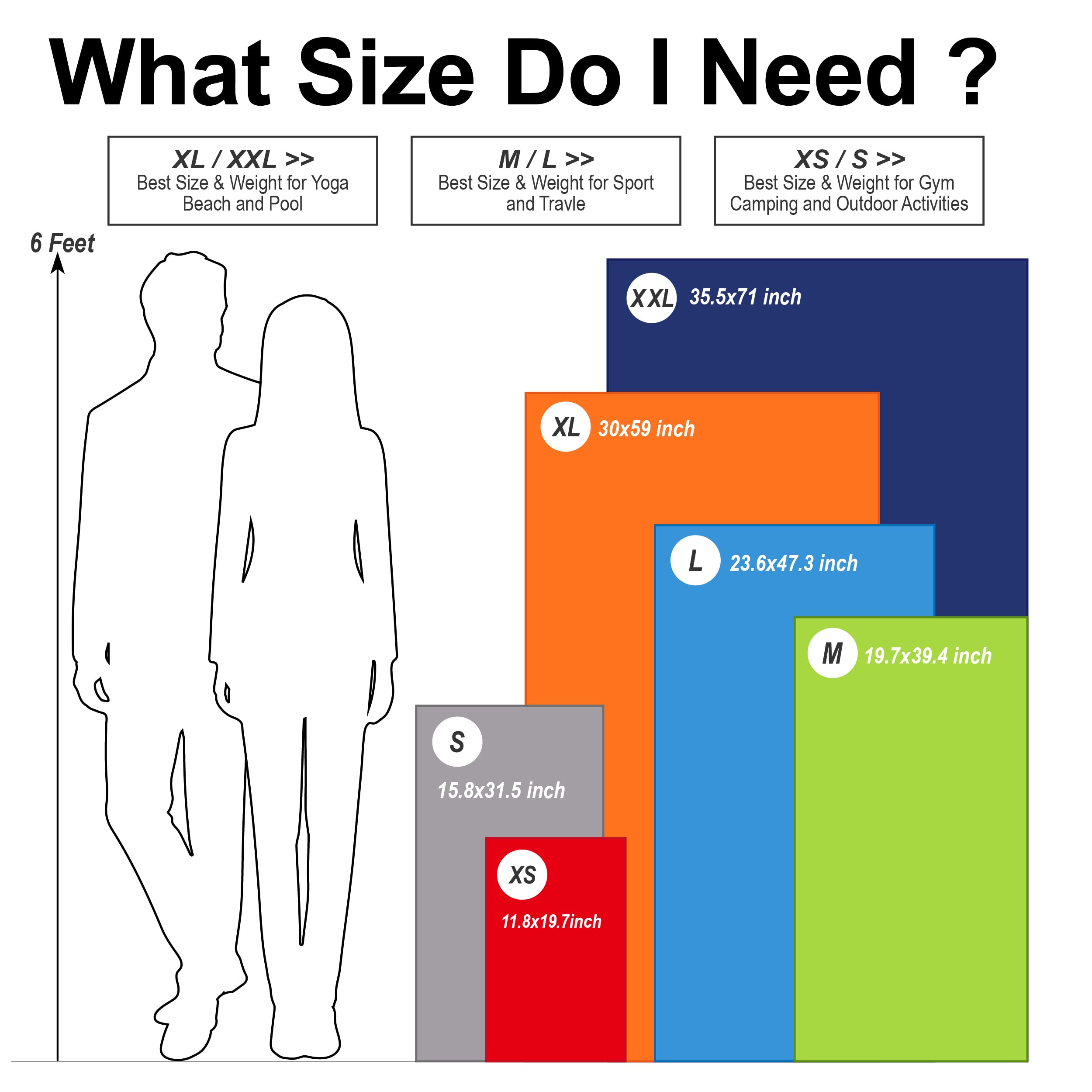 4Monster Camping Towels Super Absorbent  Fast Drying Microfiber Travel Towel  Quick Dry Ultra Soft Compact Gym Towel for Swimming Beach Hiking Yoga Travel Sports Backpack