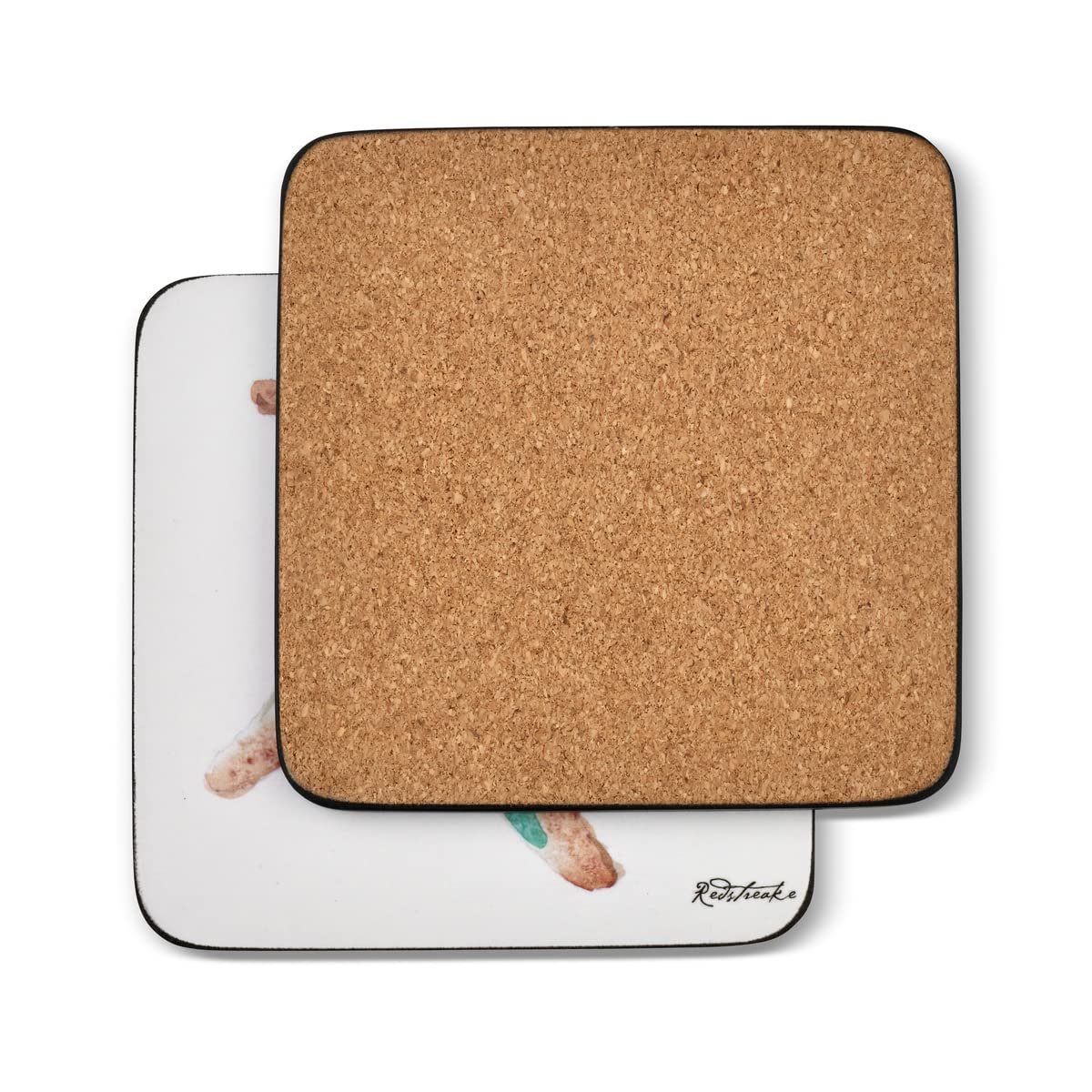 Pimpernel Coastal Shore Collection Coasters | Set Of 6 | Cork Backed Board | Heat And Stain Resistant | Drinks Coaster For Table