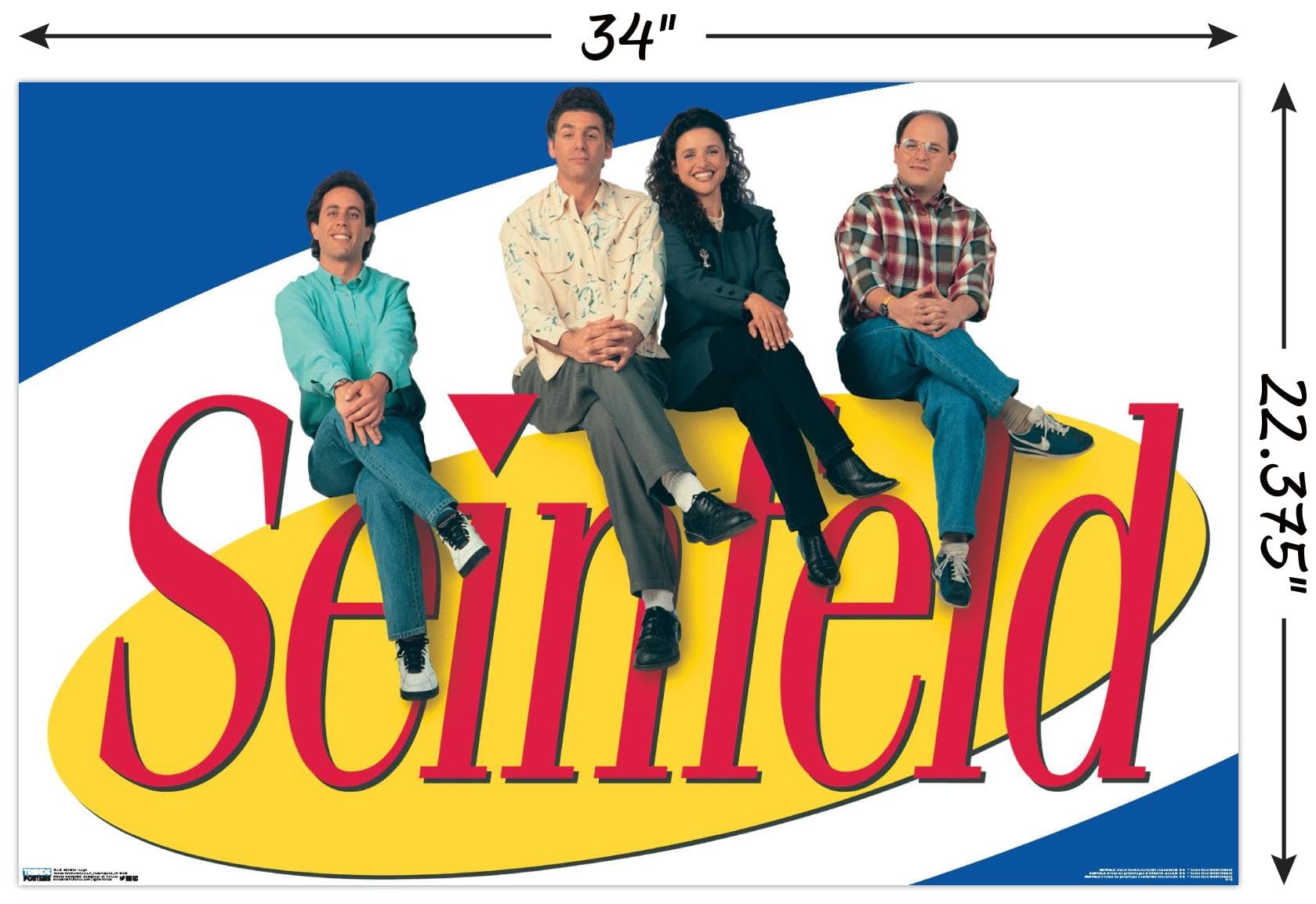 Trends International Seinfeld - Logo Wall Poster, 22.375'' X 34'', Unframed Version