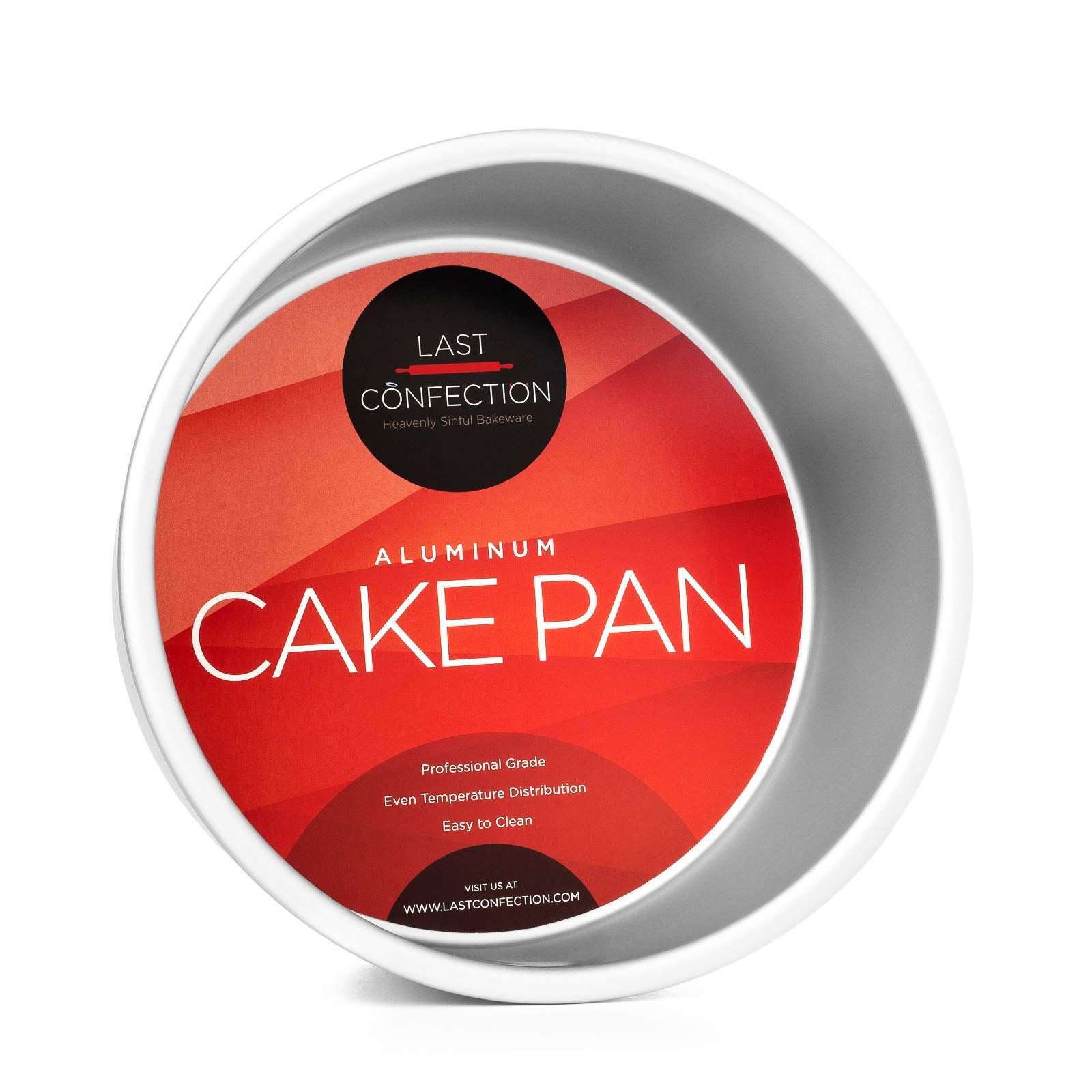 Last Confection 7'' X 4'' Aluminum Round Cake Pan - Professional Bakeware