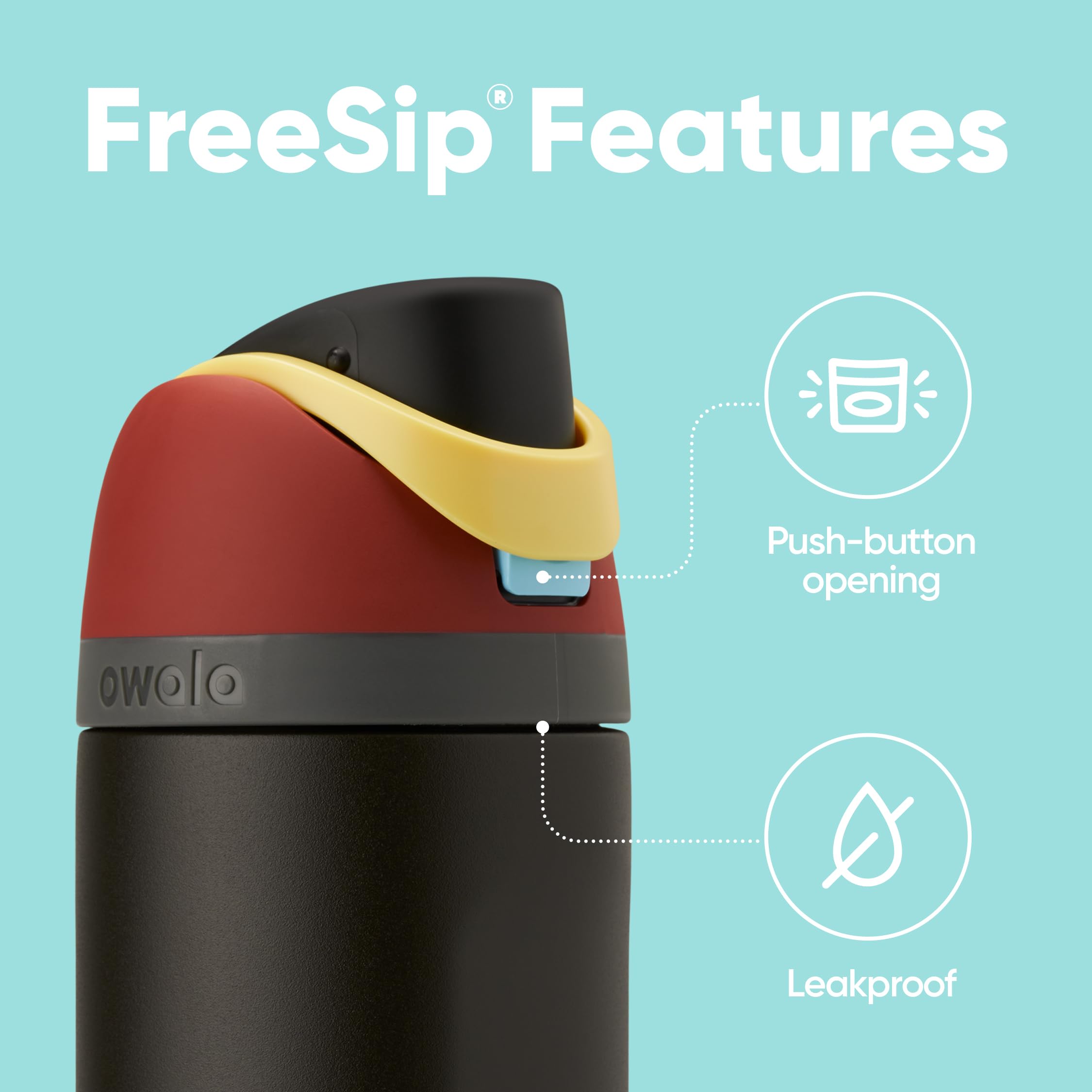 Owala Marvel Potter Freesip Insulated Stainless Steel Water Bottle With Straw For Sports And Travel, Bpa-Free Sports Water Bottl