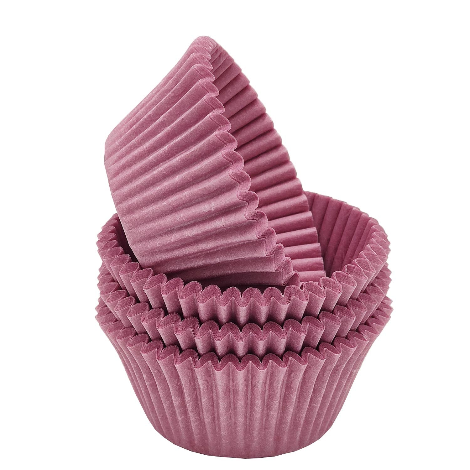 Mombake Premium Purple Greaseproof Cupcake Liners Muffin Paper Baking Cups Standard Sized, 100-Count
