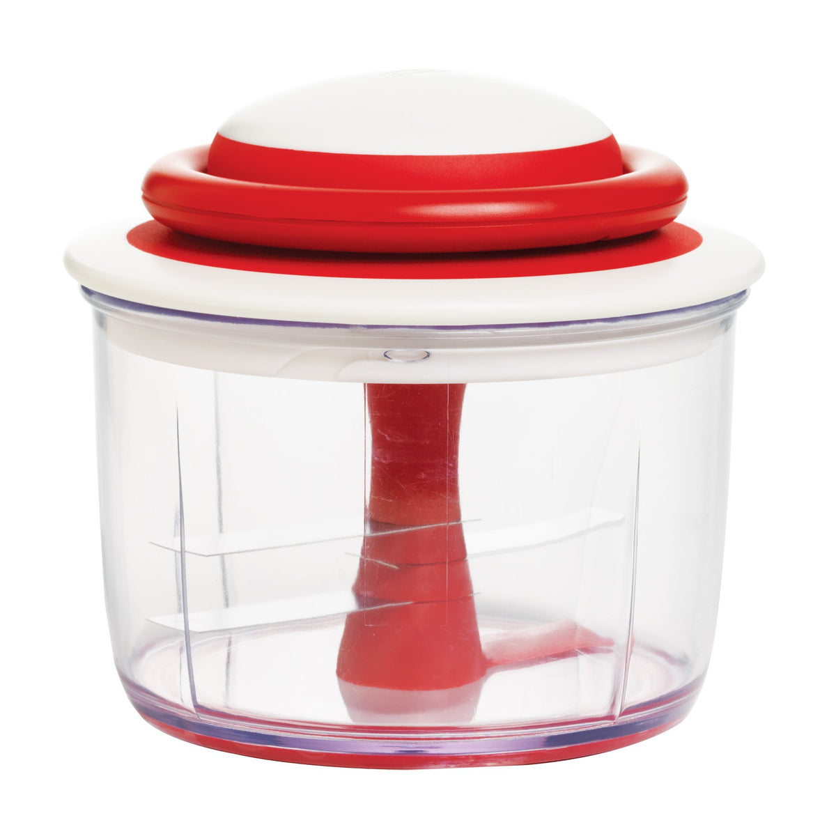 Chef'N 102-239-005 Veggichop Hand-Powered Food Chopper, Set Of 1, Cherry