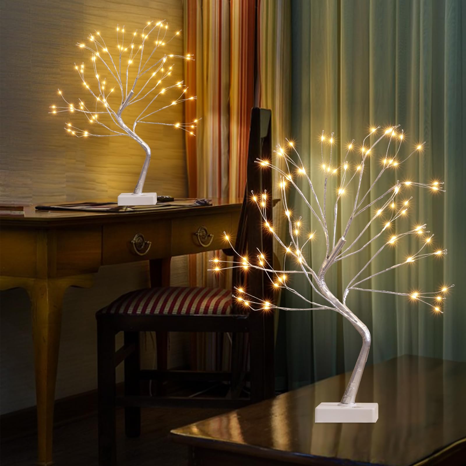 EAMBRITE Fairy Light Tree, 108 Led Light up Trees Decor Indoor, 8 Modes Fairy Light Spirit Tree for Christmas Decorations, USB&