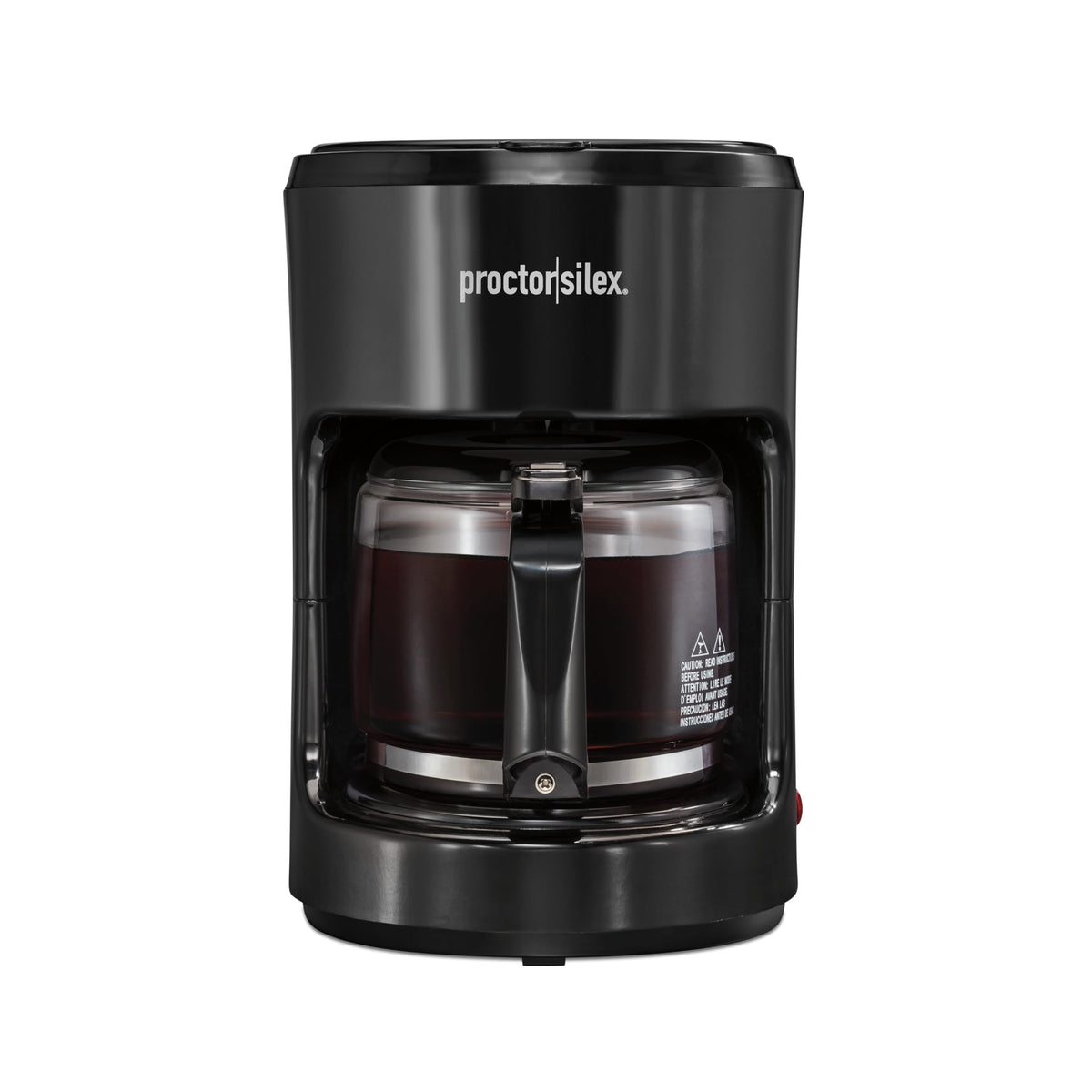 Proctor Silex Coffee Maker, Works With Smart Plugs That Are Compatible With Alexa, Auto Pause And Serve, 10-Cup, Black