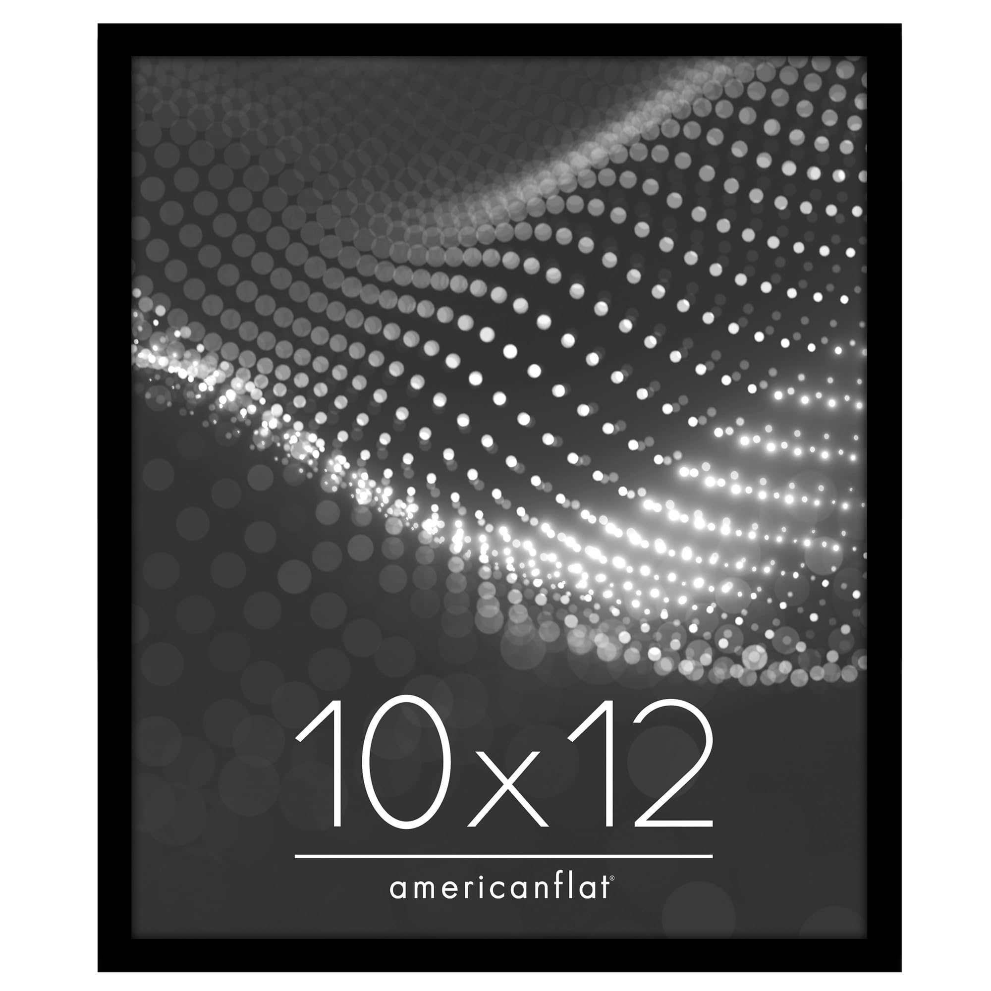 Americanflat 10x12 Picture Frame with Shatter-Resistant Glass - Streamline Collection - Thin Border Photo Frame for Tabletop and