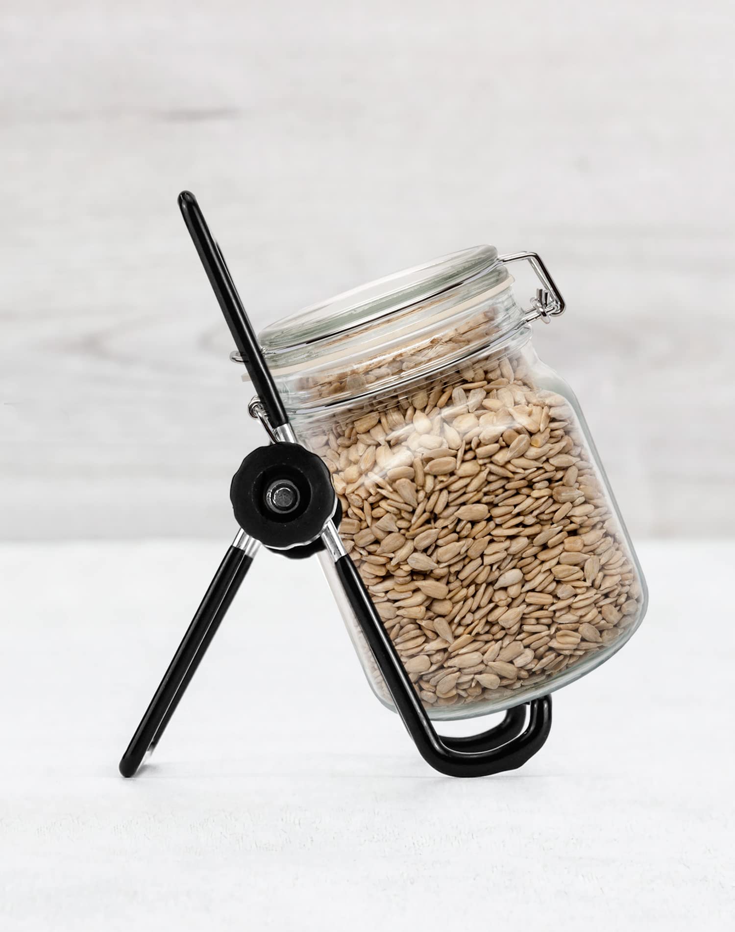 Qwork 4 Pack Stainless Steel Sprouting Stands For Wide And Regular Mouth Mason Jars - Perfect For Sprouting And Canning
