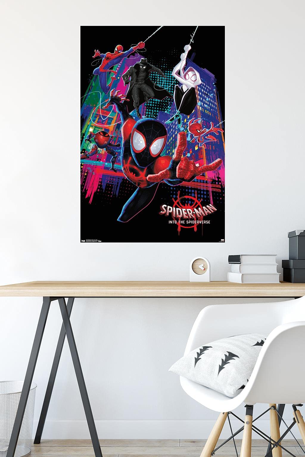 Trends International Marvel Spider-Man - Into The Spider-Verse - Group Wall Poster, 22.375'' X 34'', Premium Unframed Version