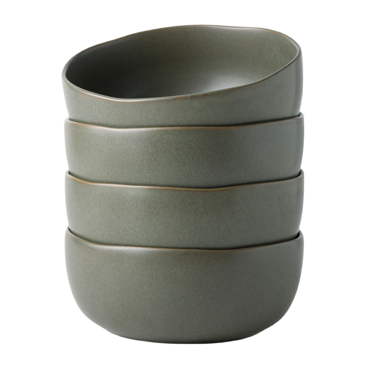 Amorarc Stoneware Cereal Bowls For Kitchen, 28Oz Large Ceramic Soup Bowls Set Of 4 For Meal,Snacks,Soup, Oven, Microwave&Dishwas