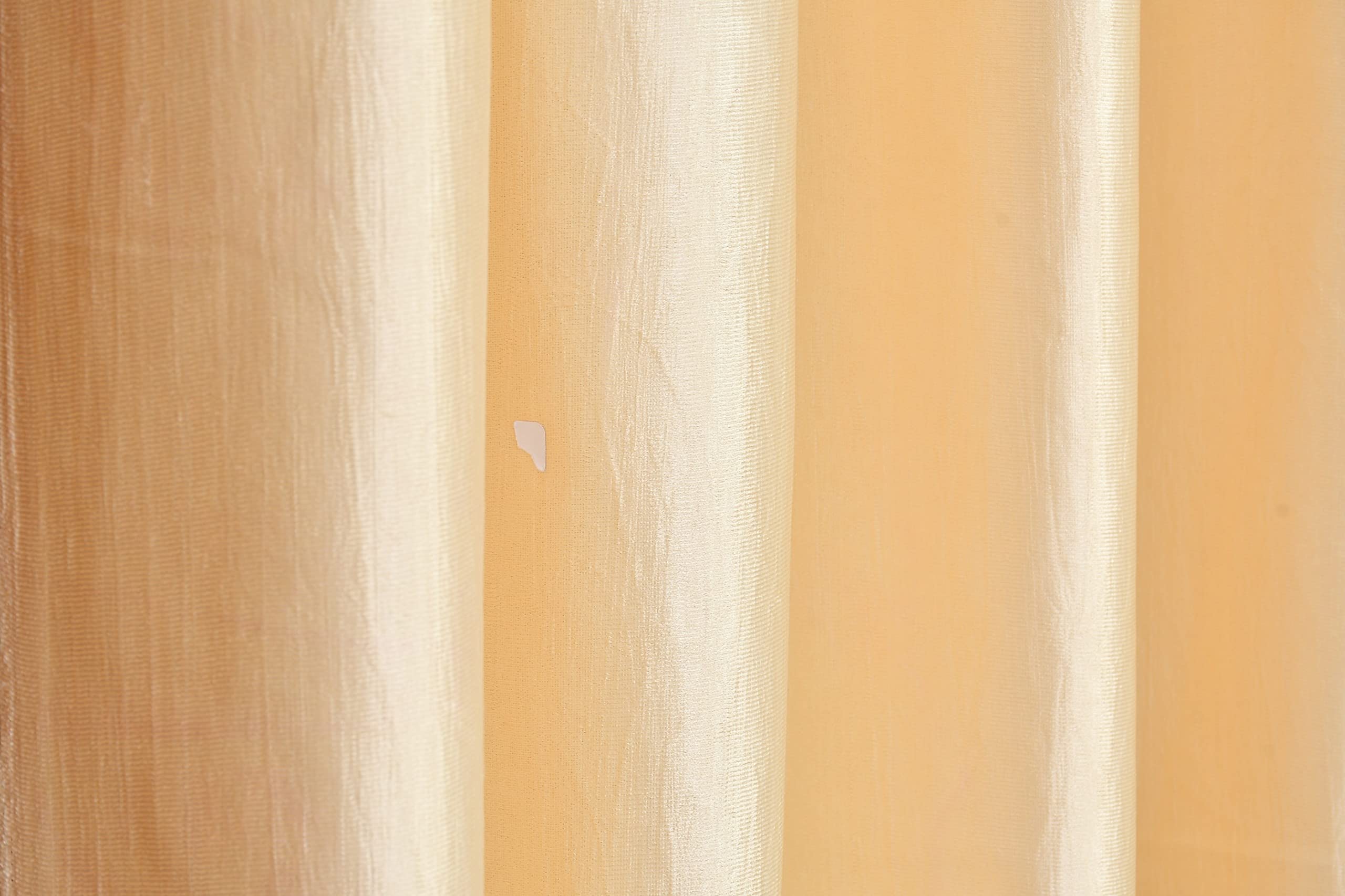 Galaxy Home Decor Solid Plain Curtains for Long Door 10 Feet, Pack of 3, Cream