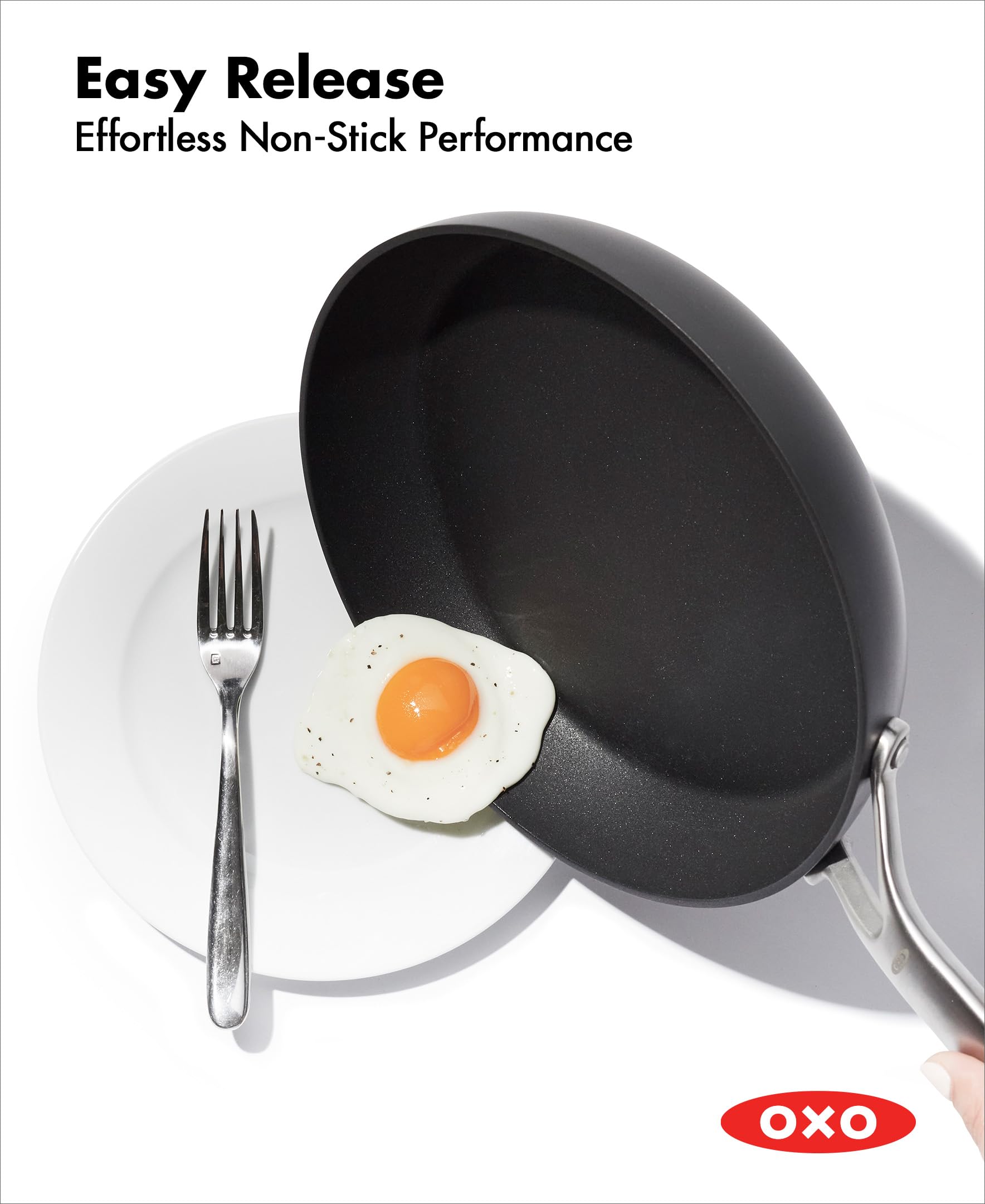Oxo Professional Hard Anodized Pfas-Free Nonstick, 10 Frying Pan Skillet, Induction, Diamond Reinforced Coating, Dishwasher Safe