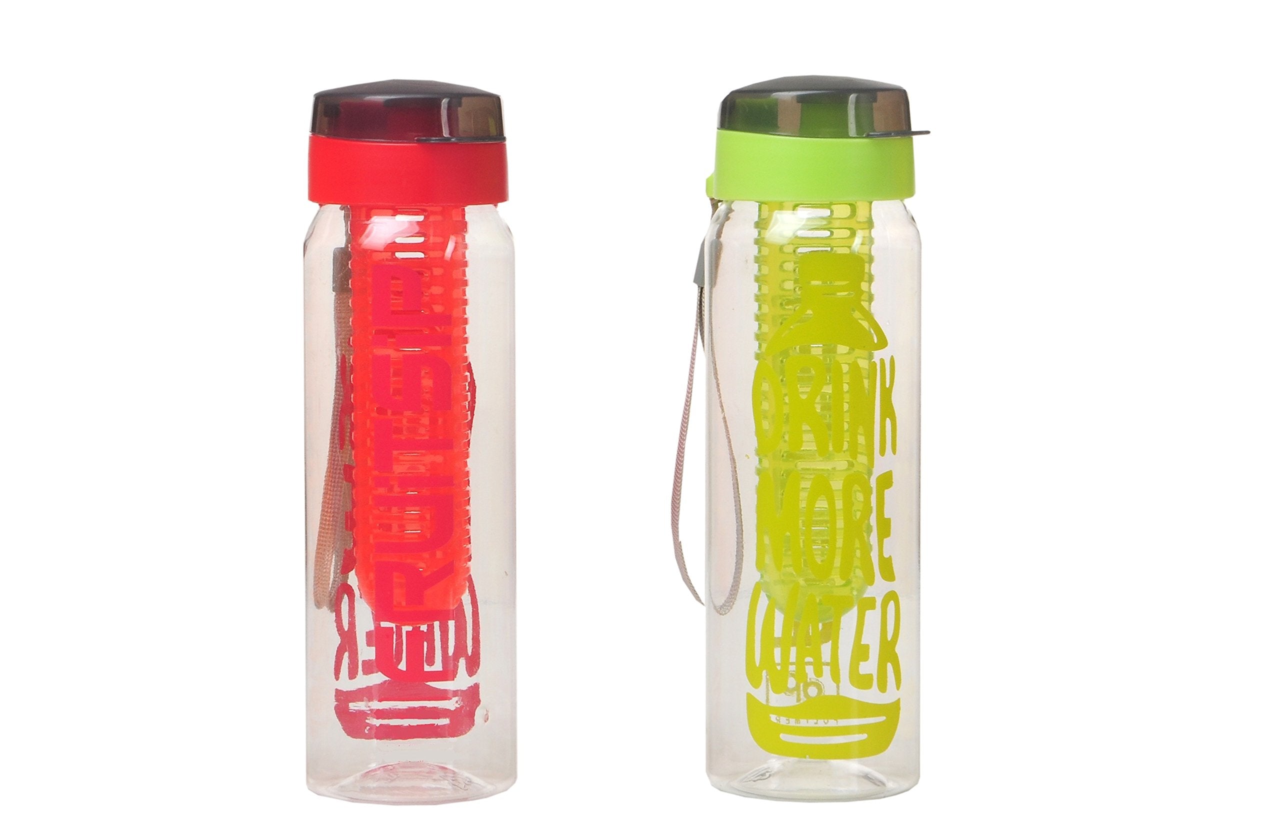 Imago Detox Fruit Infuser Water Bottle Infusion Bpa Free Pack Of 2 (750Ml)