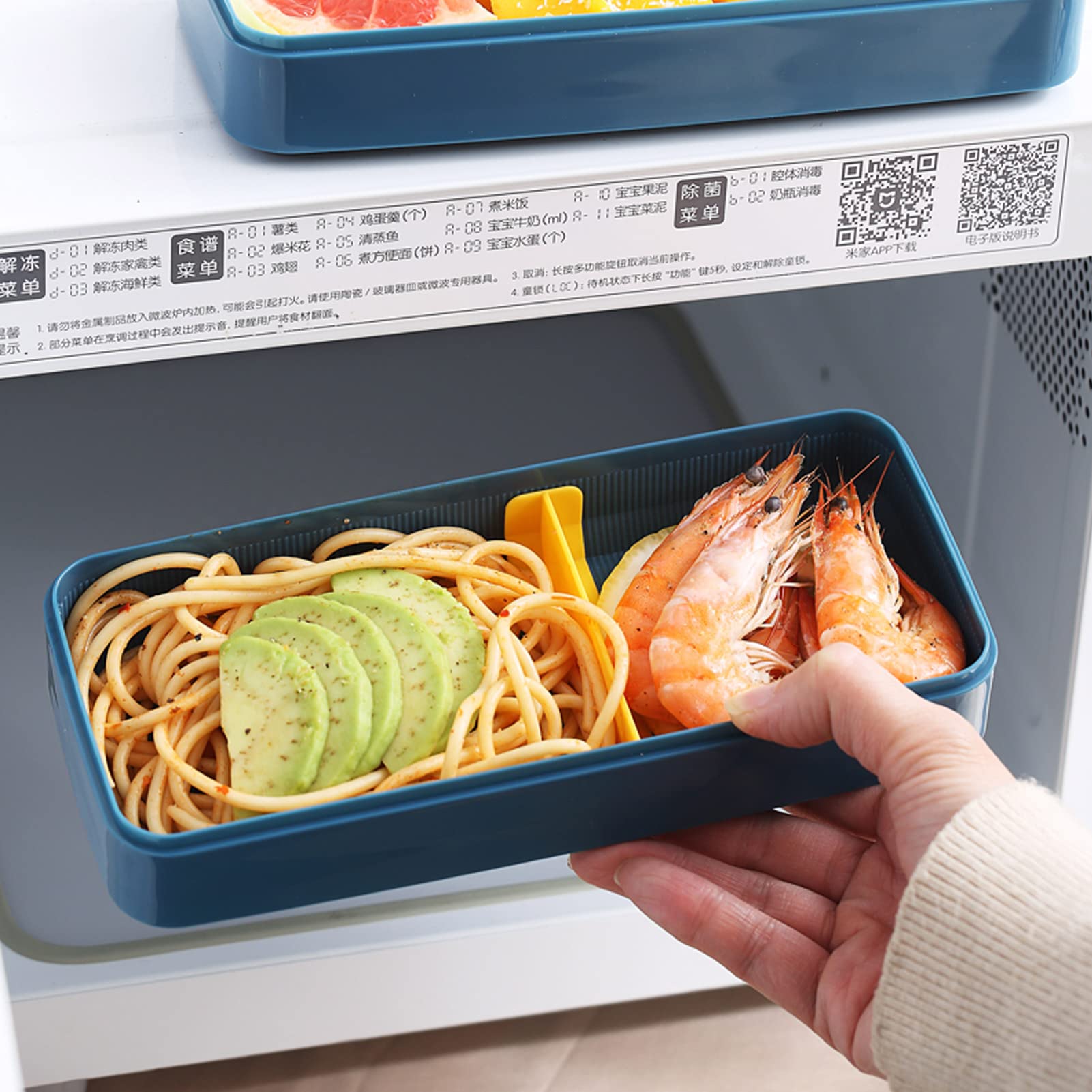 Iteryn Bento Box Lunch Box, 3-In-1 Compartment Containers - Wheat Straw, Leakproof Eco-Friendly Stackable Bento Lunch Box Meal P