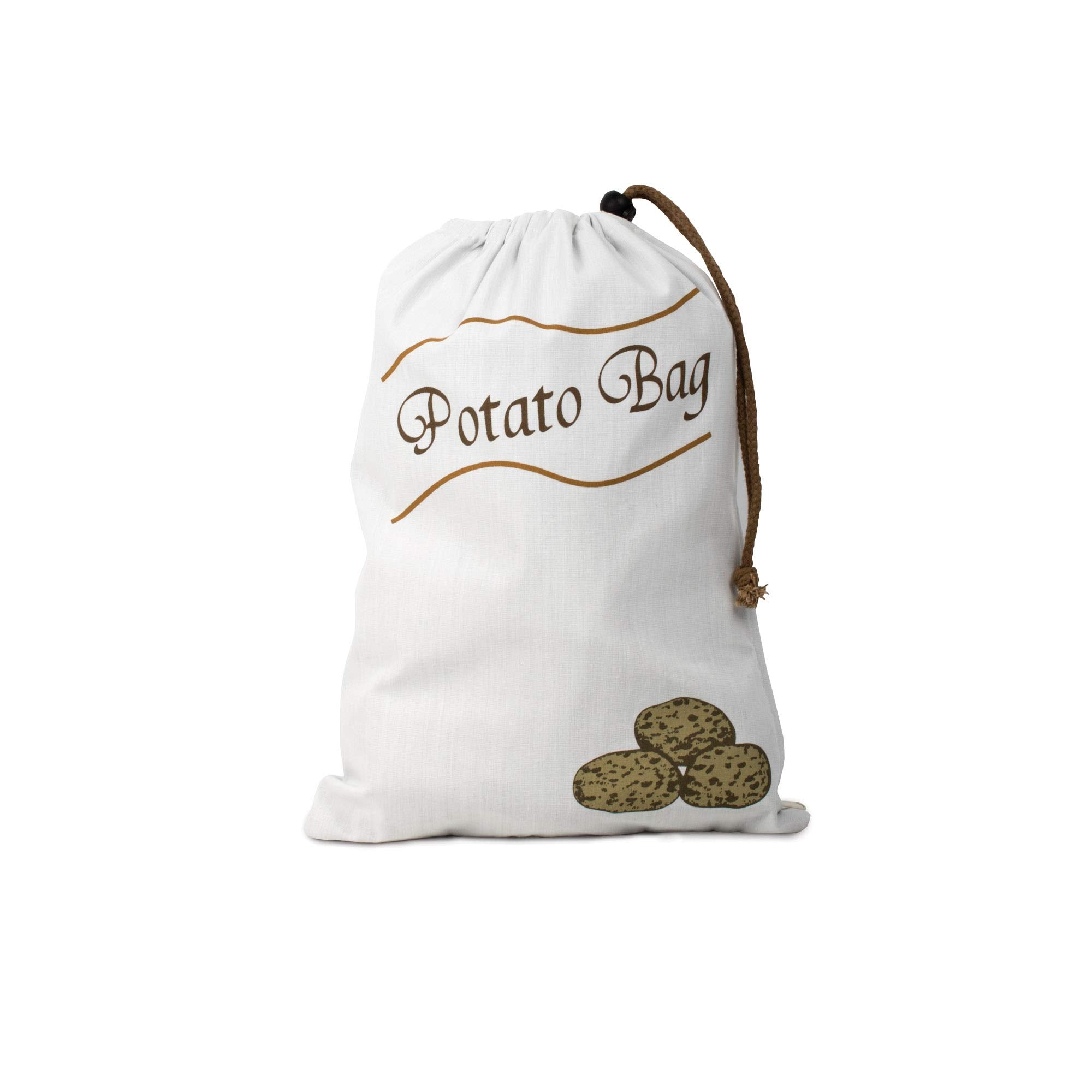 Hic Kitchen Reusable Potato And Onion Saver Bag Set, Drawstring Closure, Set Of 2