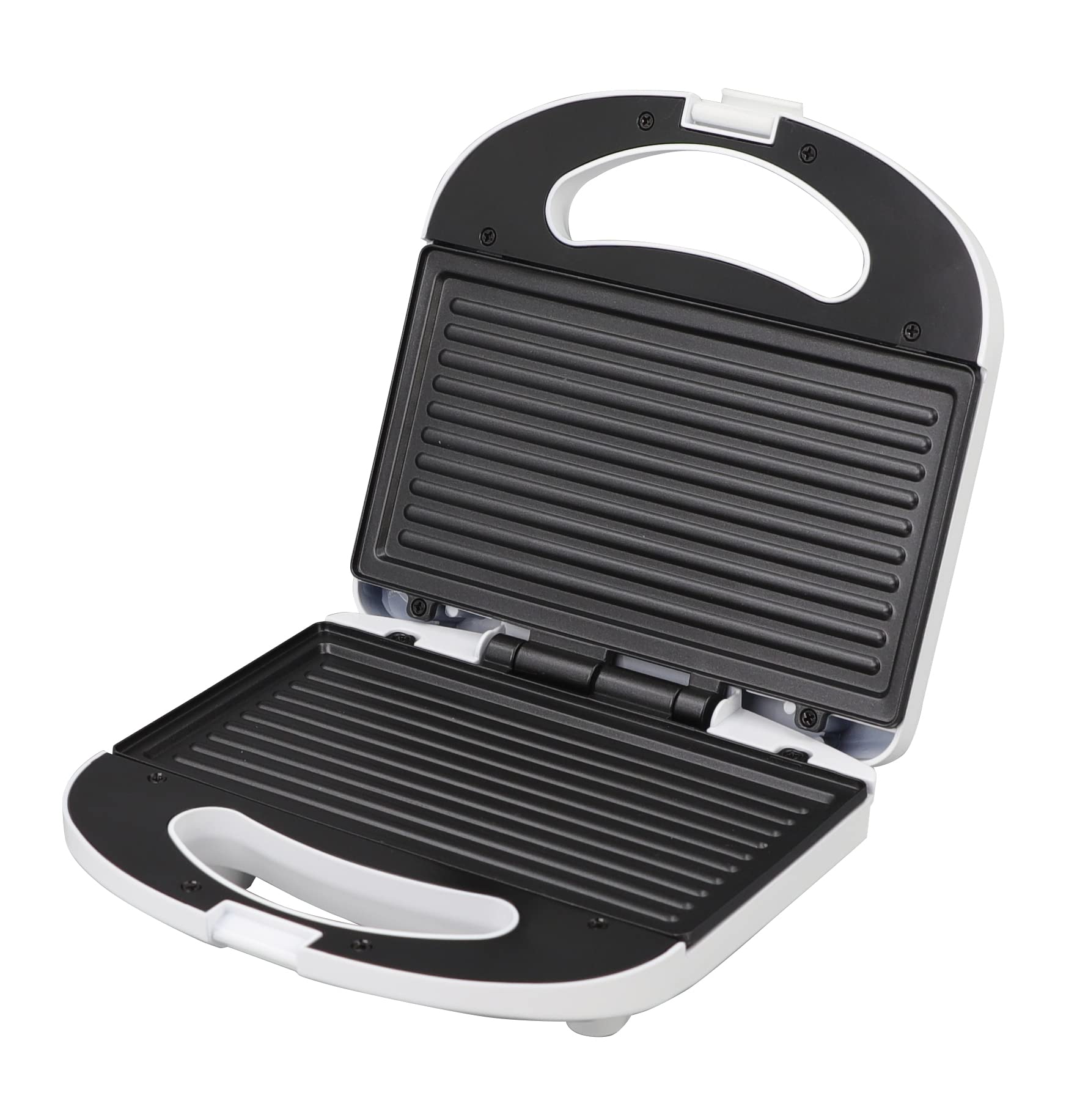 Better Chef Basic Contact Grill | Non-Stick | Panini Style | 8-Inch Width | Cord & Upright Storage (White)