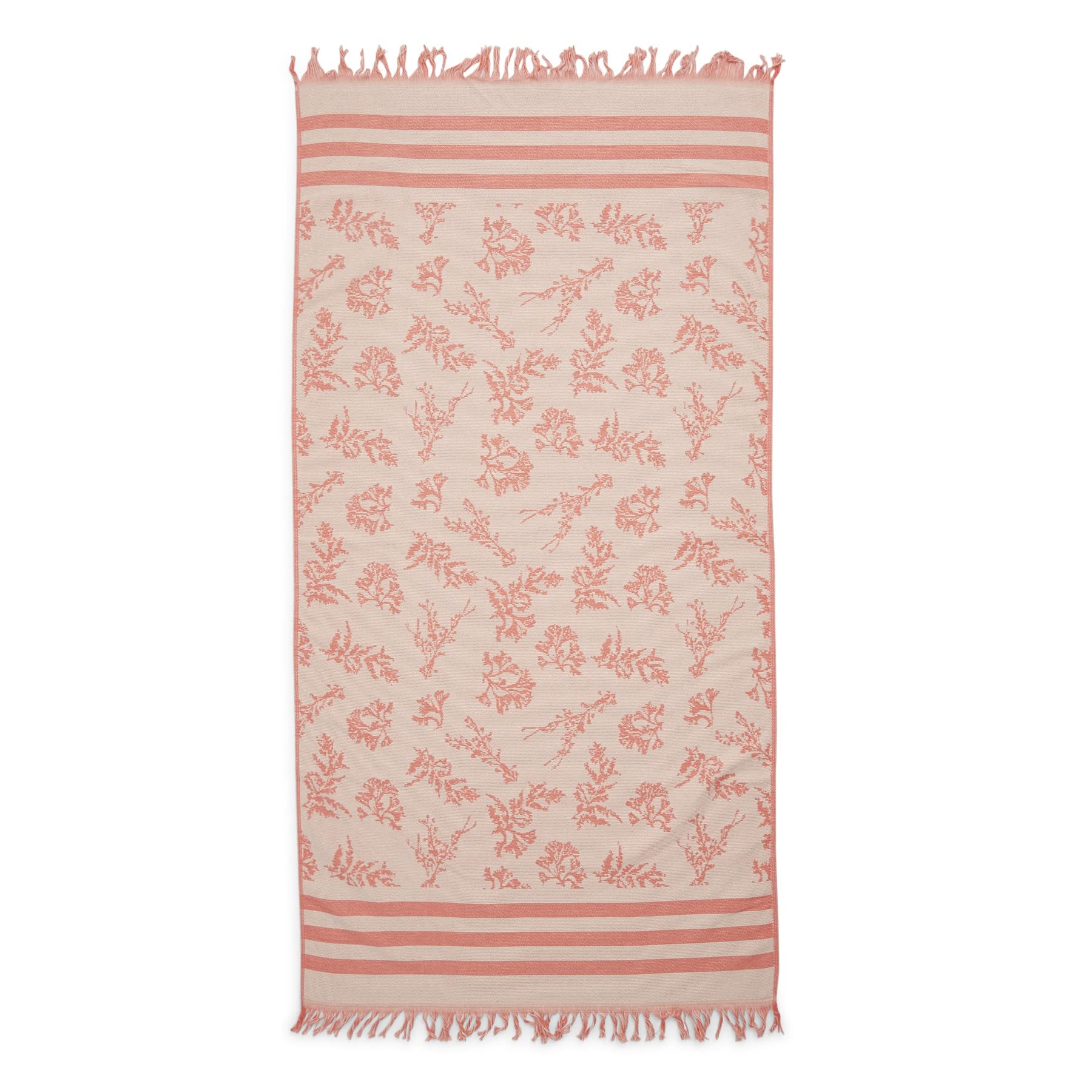 Vera Bradley Women'S Beach Towel, Floating Fronds Coral, One Size