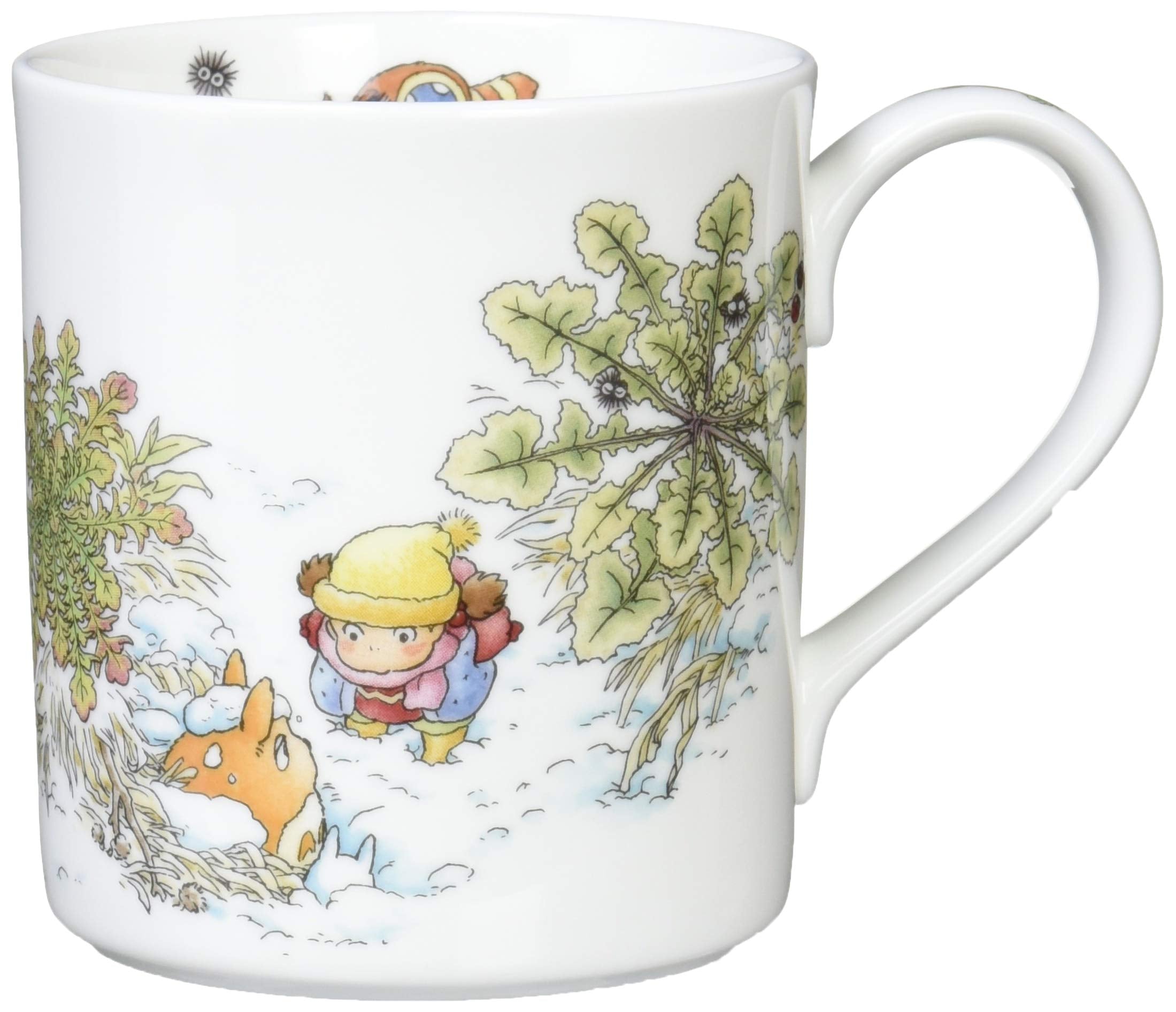 Noritake 46601J/T97265 Bone China Mug, 13.5 fl oz (400 cc), My Neighbor Totoro Oinu no Fuguri, Microwave Safe, 1 Piece