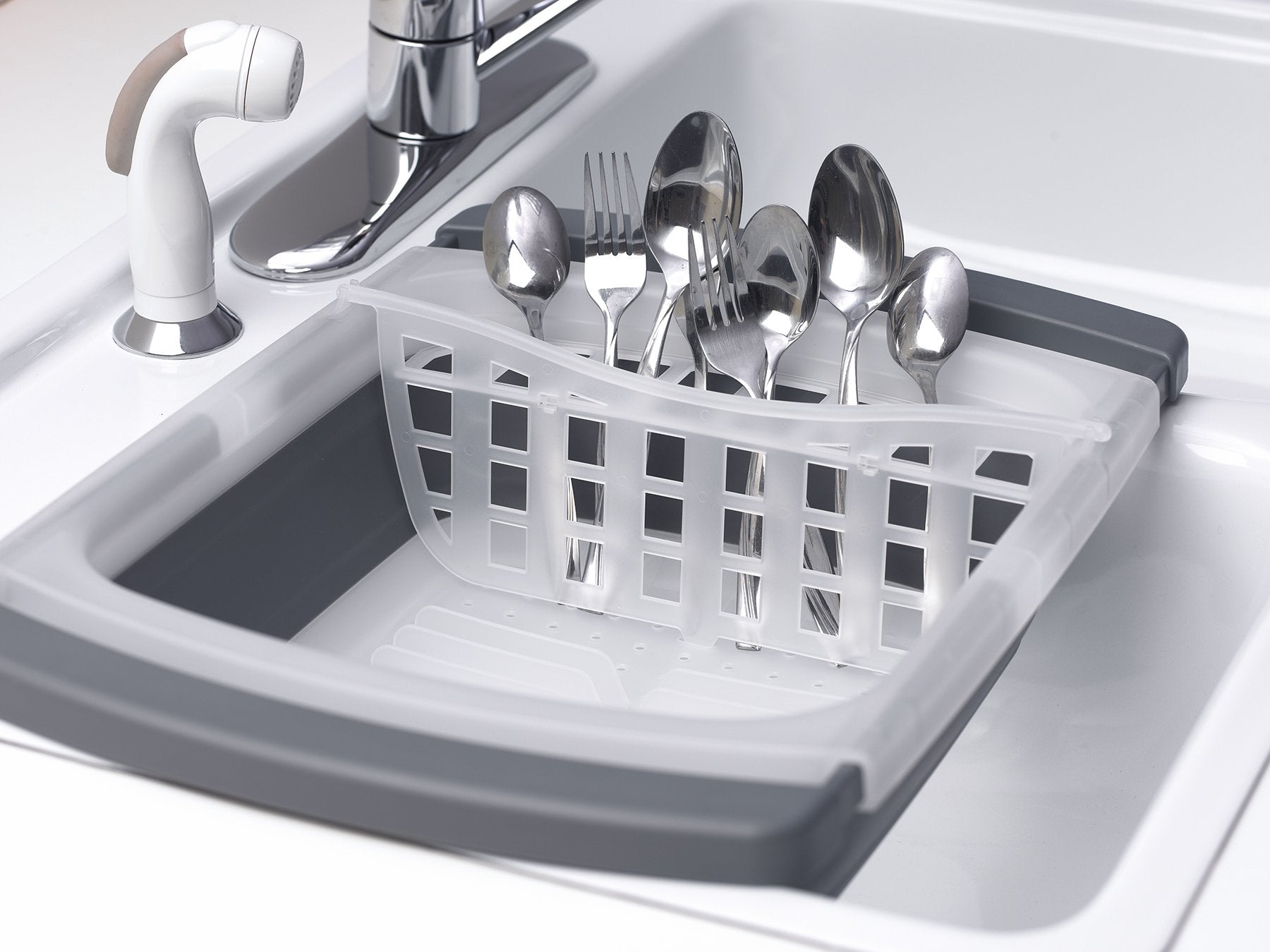 Progressive International Prepworks Collapsible Over-The-Sink Dish Drainer