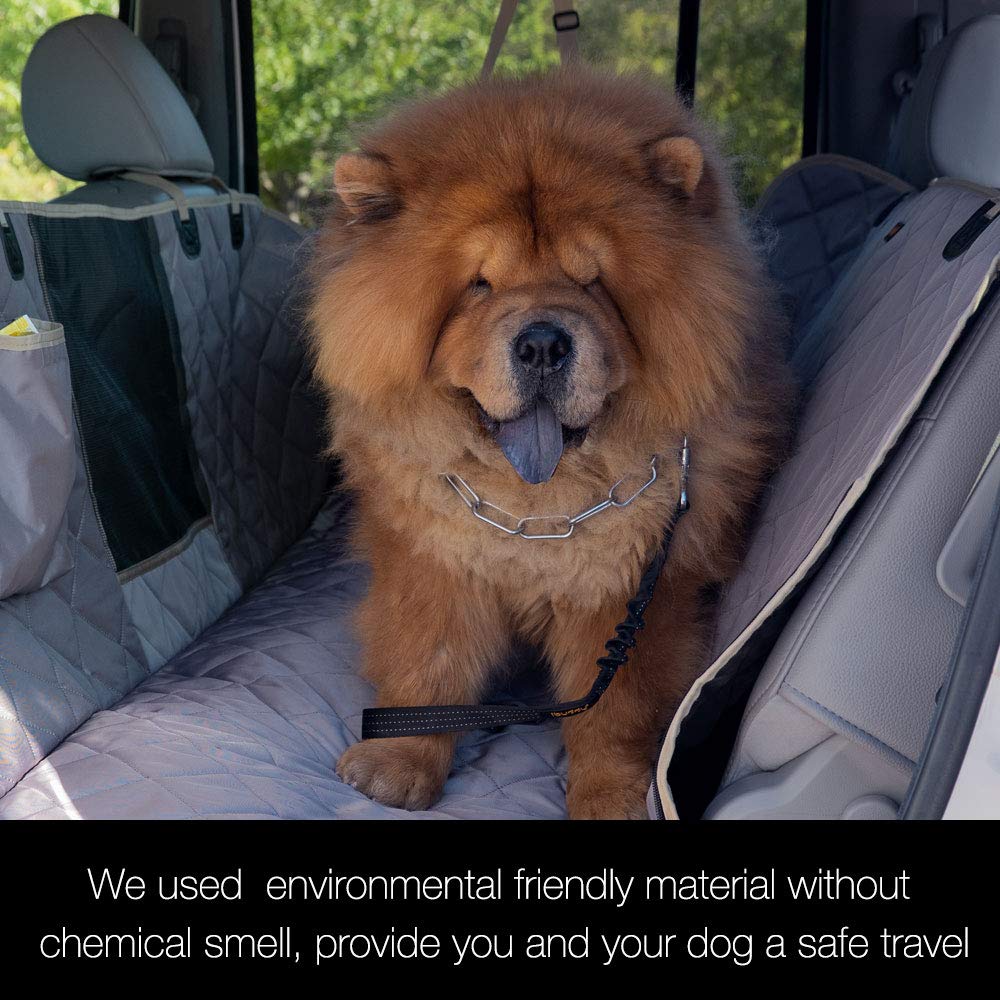 Ibuddy Dog Car Seat Covers, Waterproof Dog Seat Cover For Back Seat With Mesh Window,Stain Resistant Dog Car Hammock, Nonslip Ca