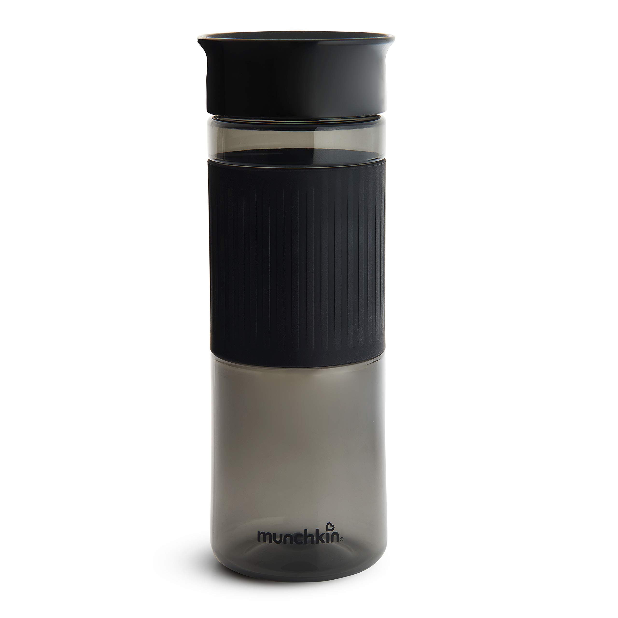 Munchkina Miraclea 360 Spill Proof Sippy Cup, 24 Ounce, Black - Great For Toddlers, Big Kids Or Adults