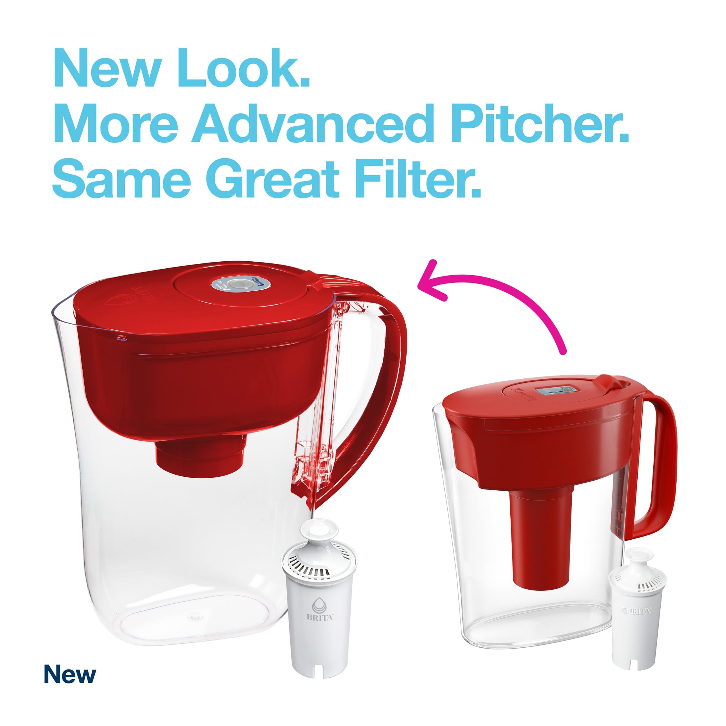 Brita Metro Water Filter Pitcher With Smartlight Filter Change Indicator, Bpa-Free, Replaces 1,800 Plastic Water Bottles A Year,