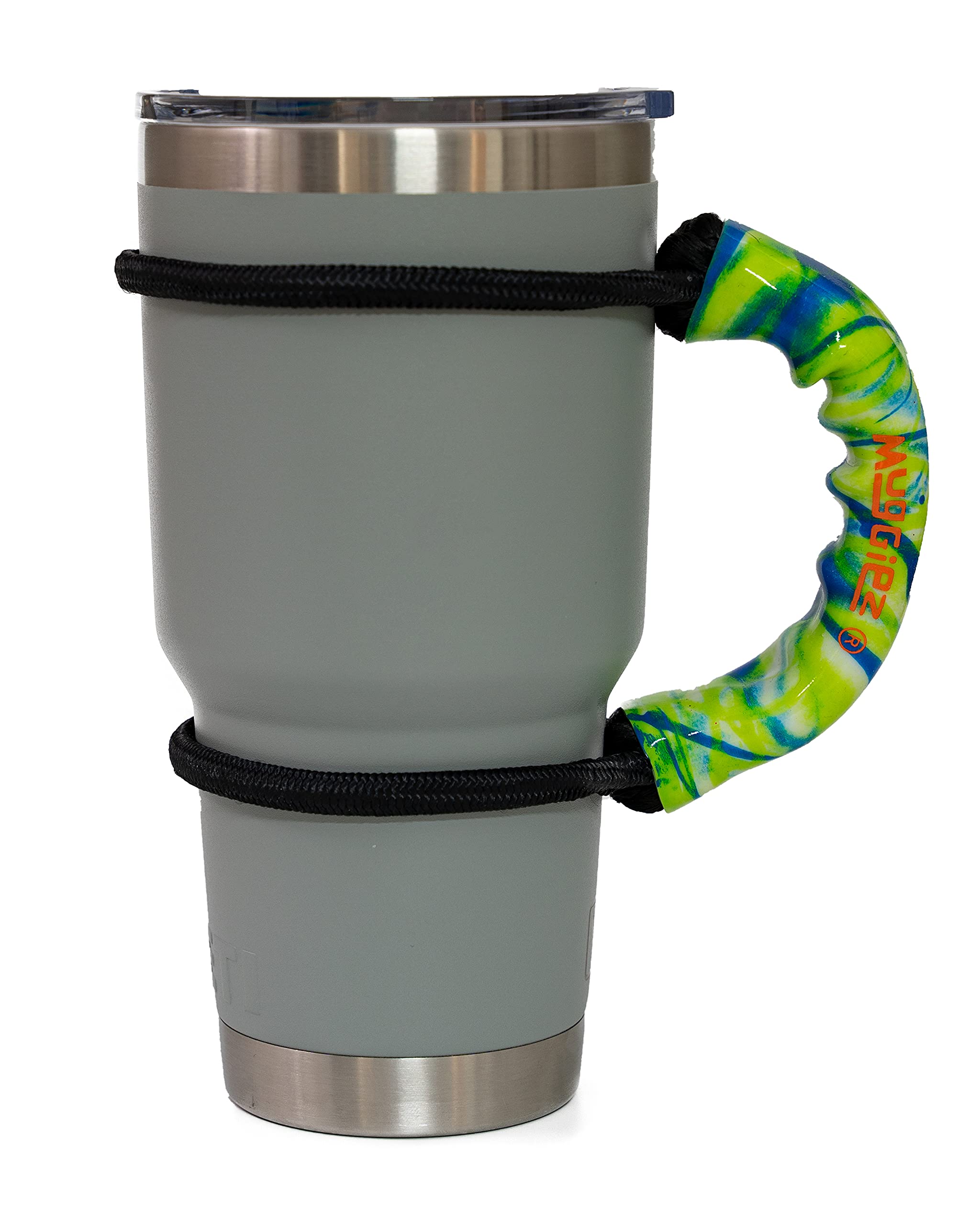 Muggiez Universal Handle For Travel Mugs, Jugs, Bottles And Most Other Tumblers (Lime-A-Rita)