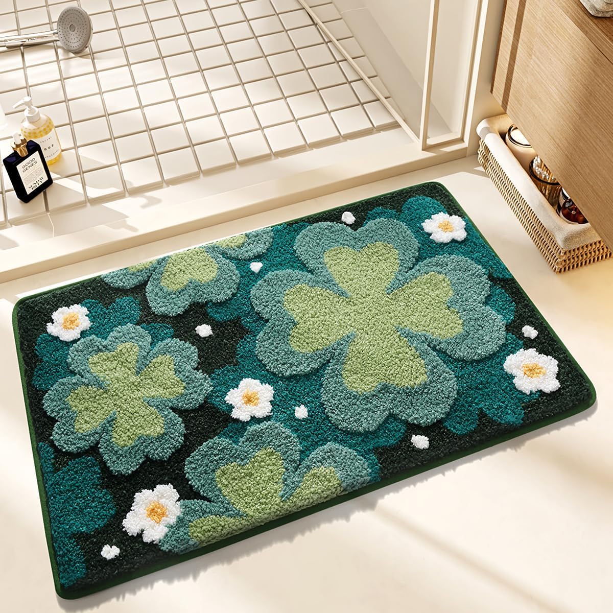 Roseate Birch Super Soft (40X60 Cm) Microfiber 2000 Gsm Bath Mat Super Absorbent Anti-Skid Door Mats For Home/Bathroom Mat/Bedro