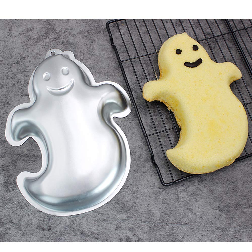 Ghost Cake Pan, Cake Pan Aluminum 3D Cake Mold Baking Mould Tin (10 Inch )
