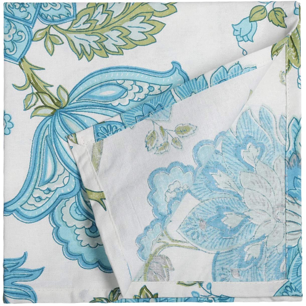 Guru Jee Cotton Napkins Set Of 6 Floral 18X18 Inch Dinner Napkins Table Cloth Napkin Printed Cotton Napkins Washable Table Napki