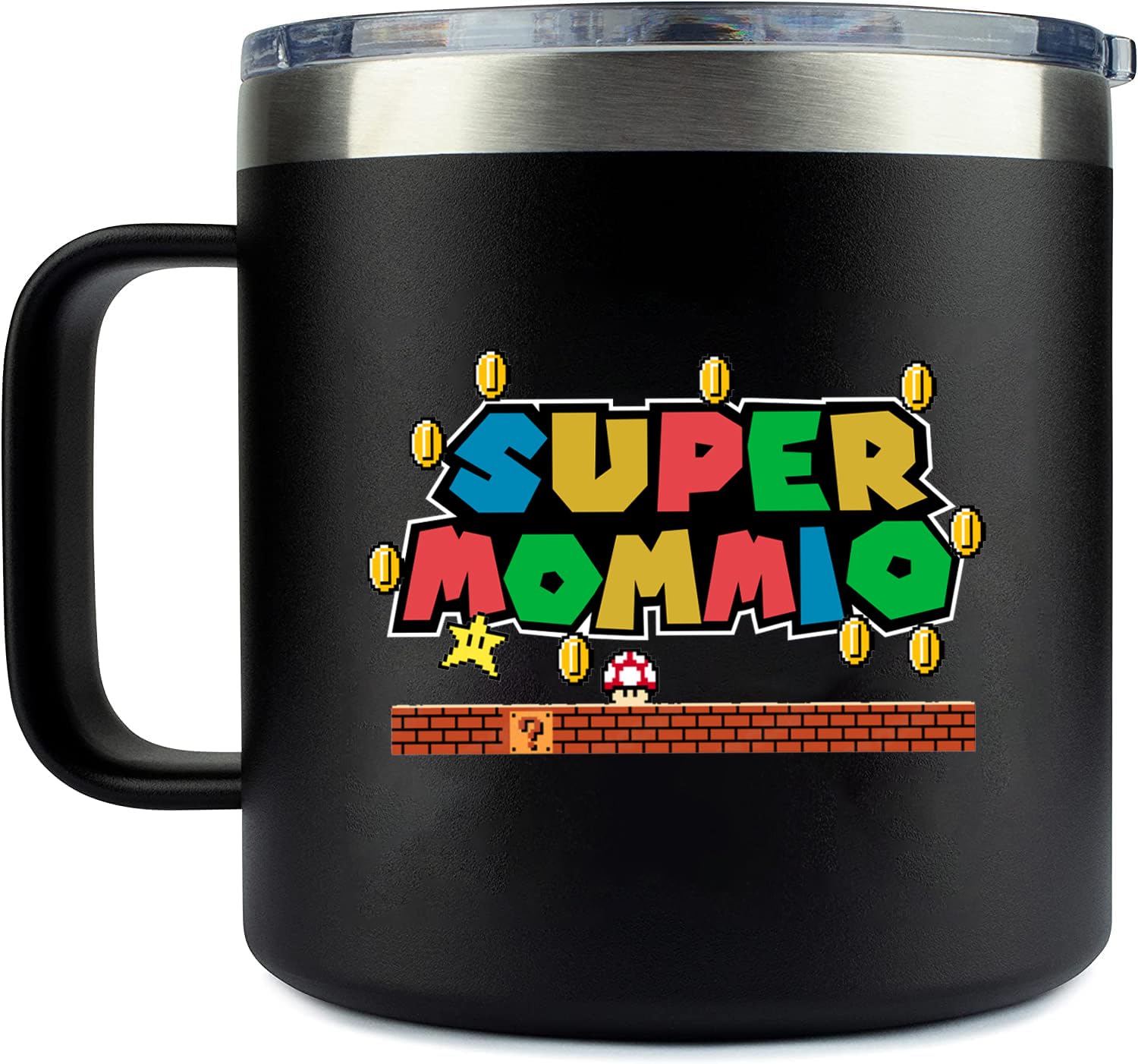 Yaco Store 14Oz Mug- Super Mommio | Gifts For Mom For Christmas Mom Birthday Gift - Mom Gifts From Daughter Son - Birthday Gifts
