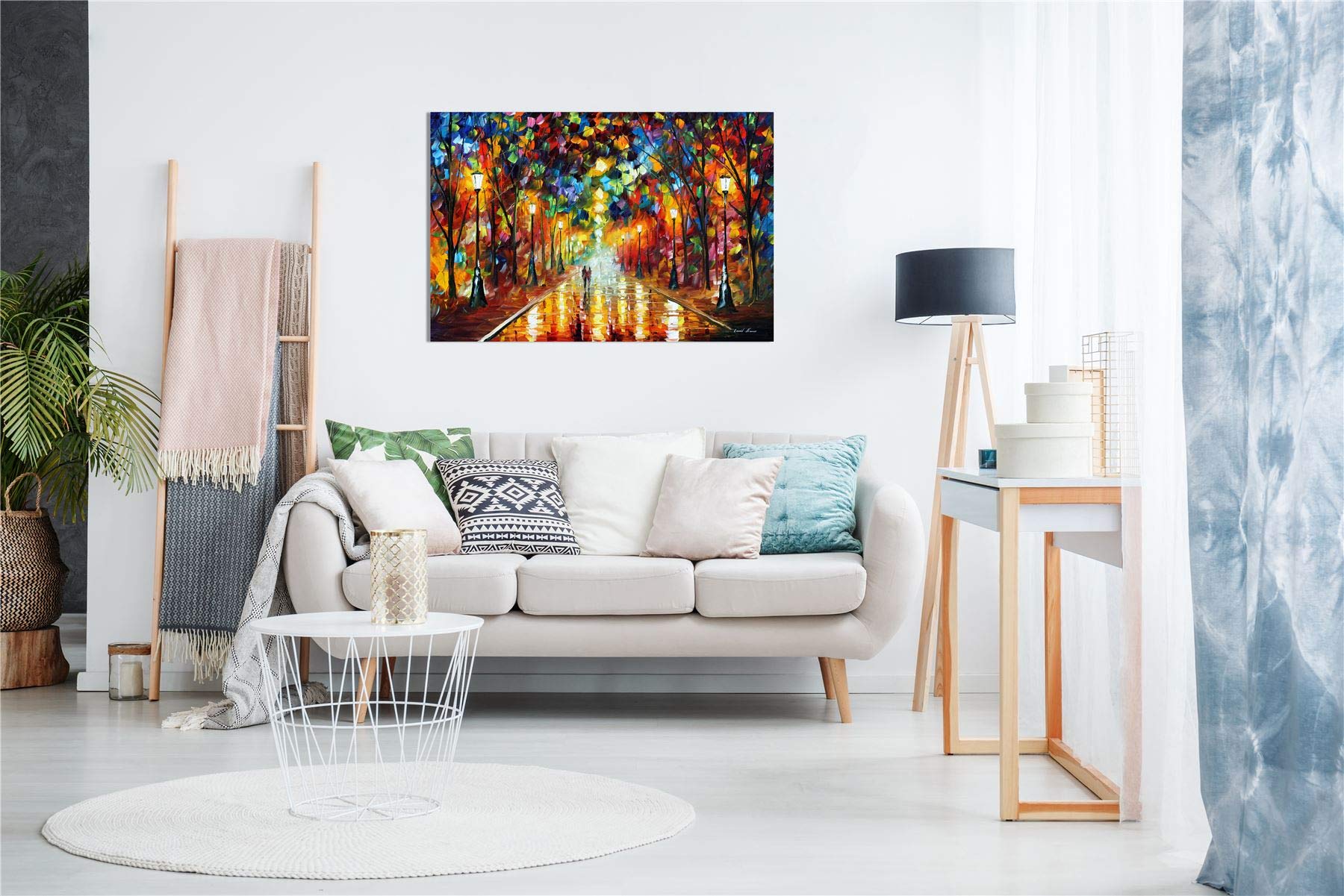 Farewell To Anger By Leonid Afremov Canvas Wall Art Picture Print For Home Decor (18X12)