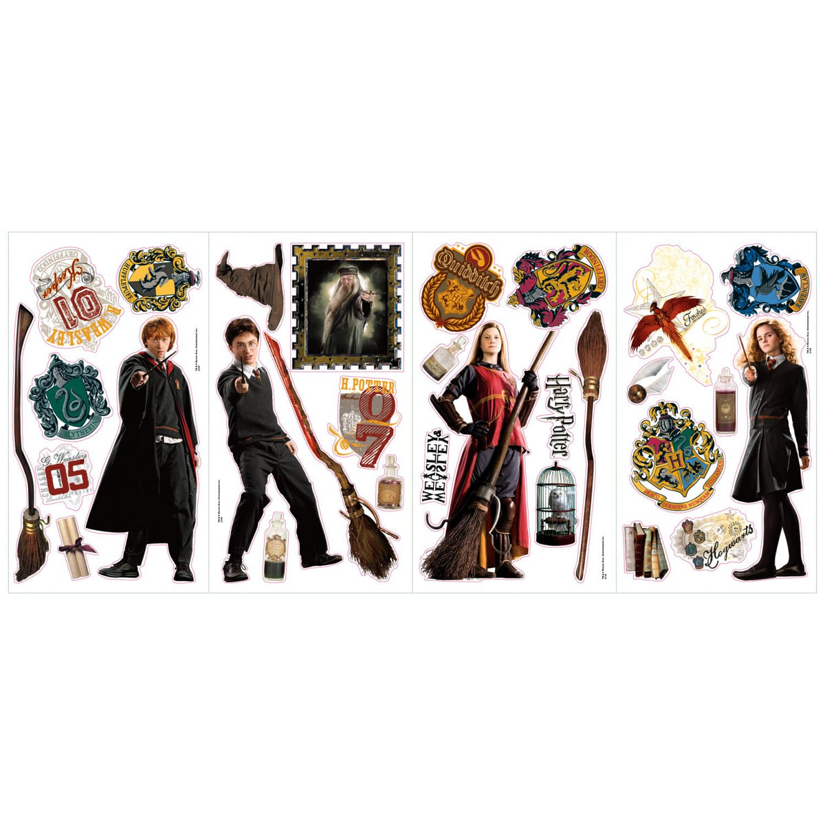 Roommates Rmk1547Scs Harry Potter Peel And Stick Wall Decals 10 Inch X 18 Inch