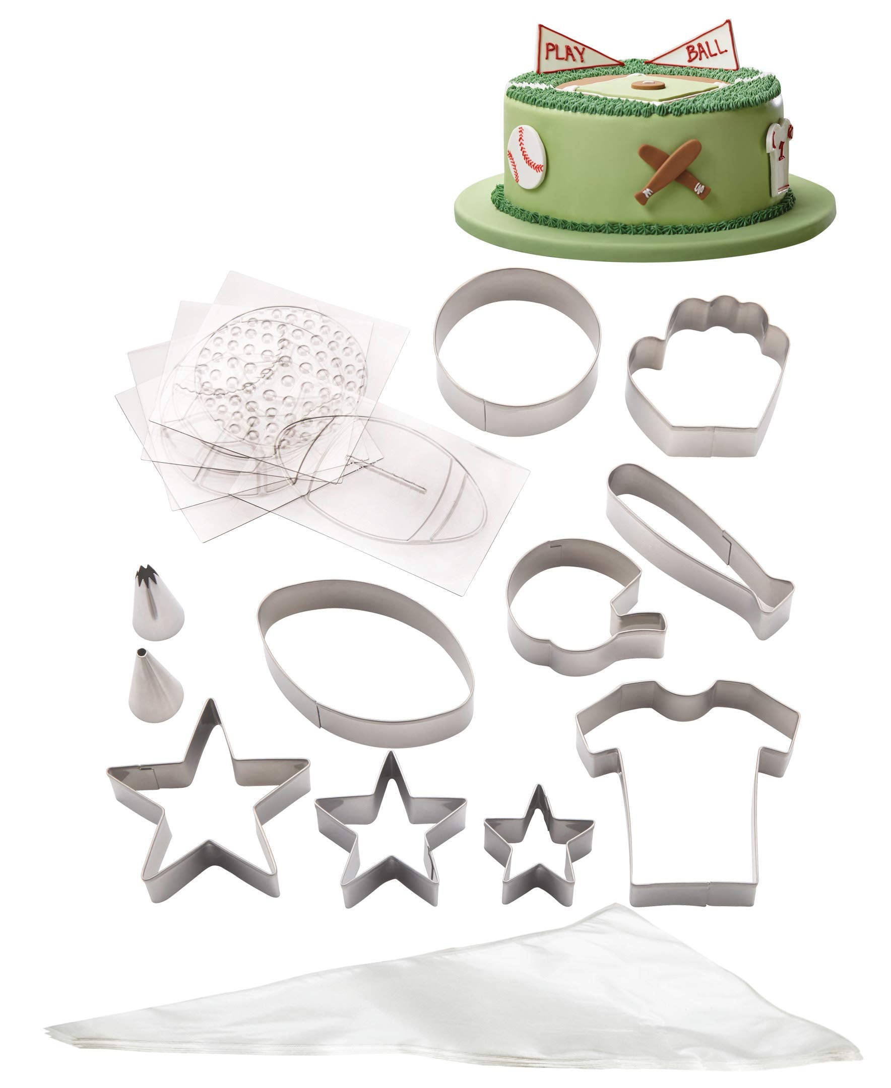 Cake Boss Cake Decorating Kit, Sports, Stainless Steel