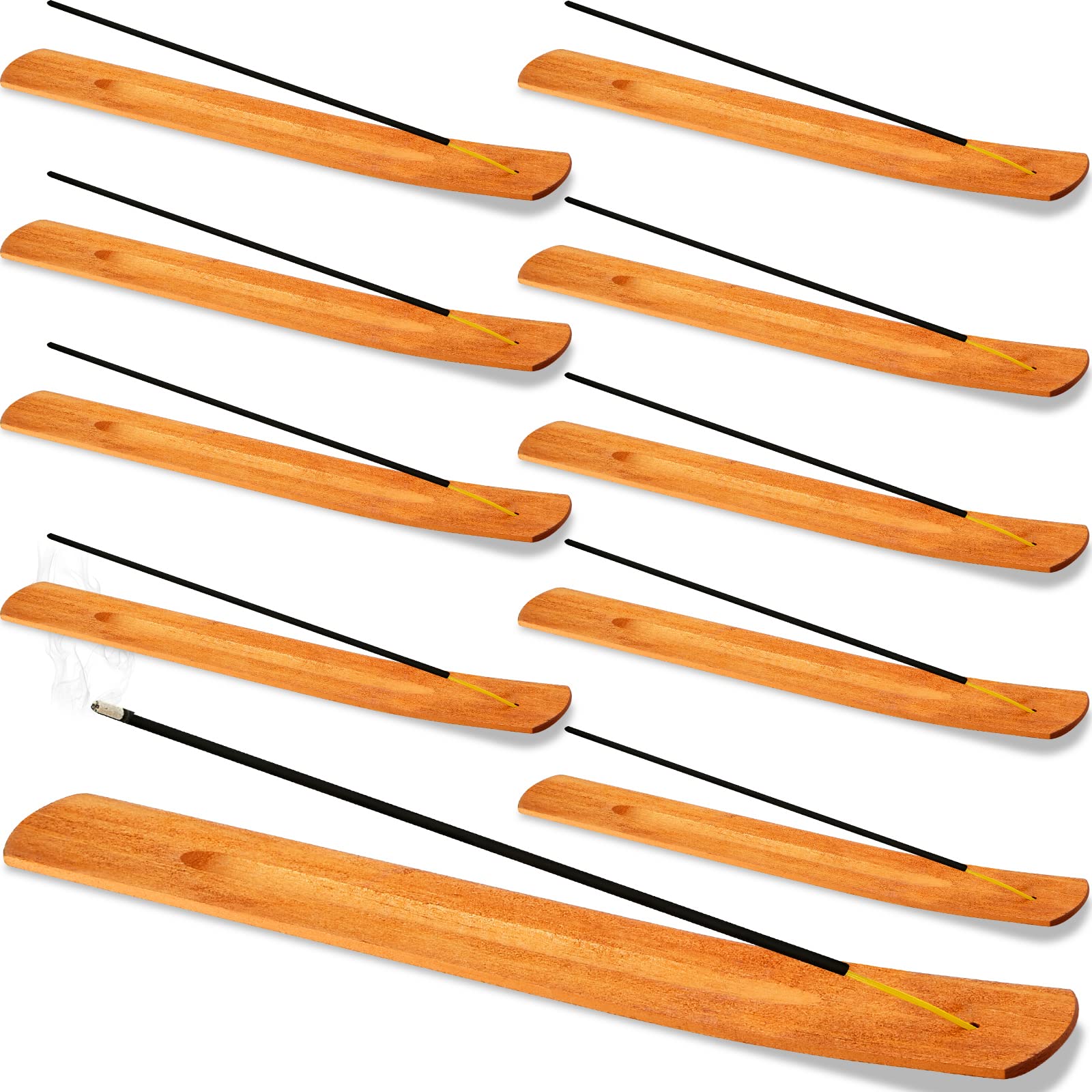 Handmade Wooden Incense Stick Holder Wood Incense Burner Ash Holder Trays for Sticks Home Utilities Accessories and Buddha Hall(