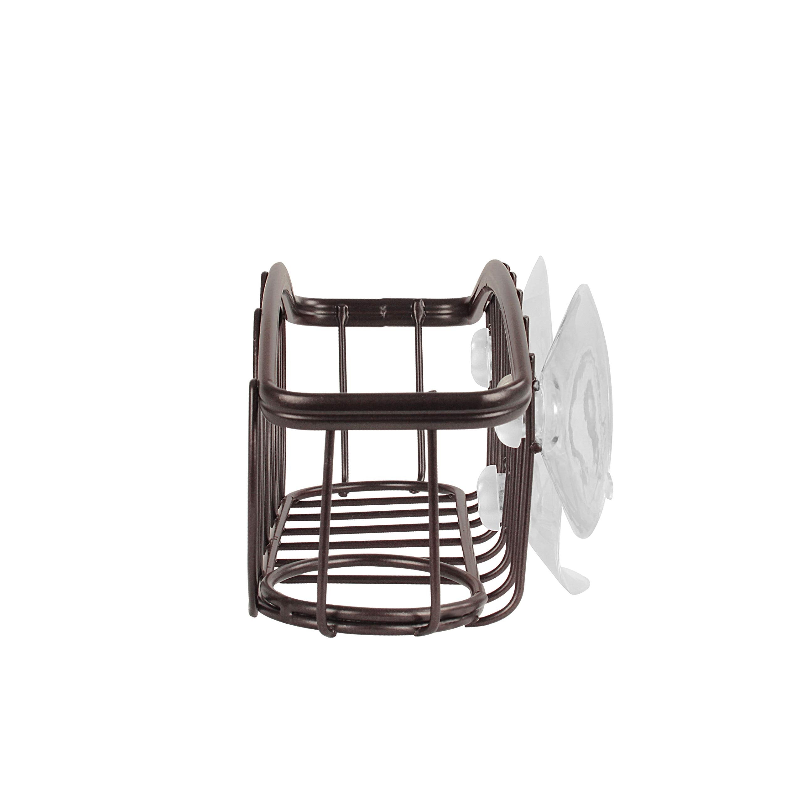 Spectrum Diversified Leaf Sponge & Brush Holder, Bronze