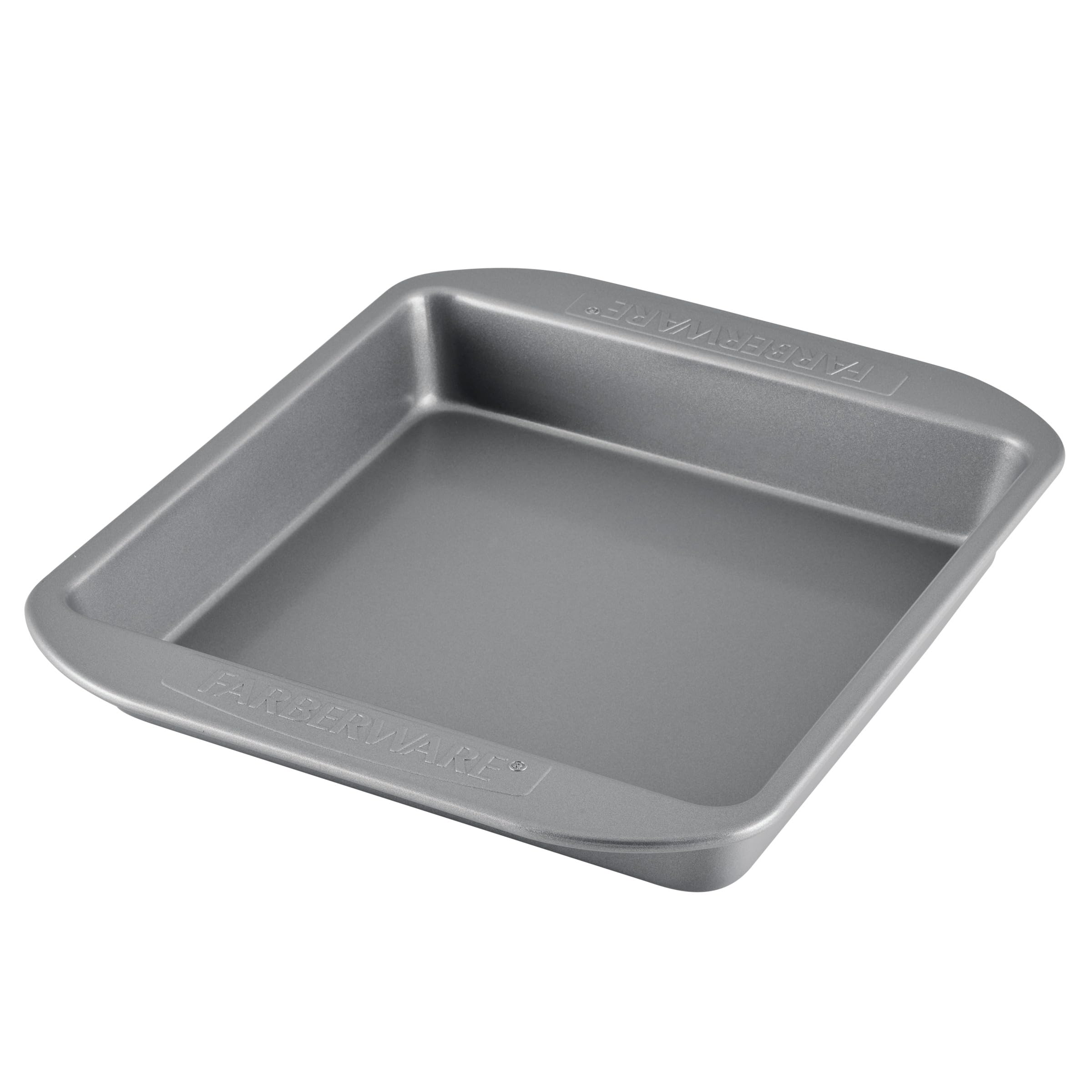 Farberware Nonstick Bakeware Nonstick Baking Pan / Nonstick Cake Pan, Square - 9 Inch, Gray
