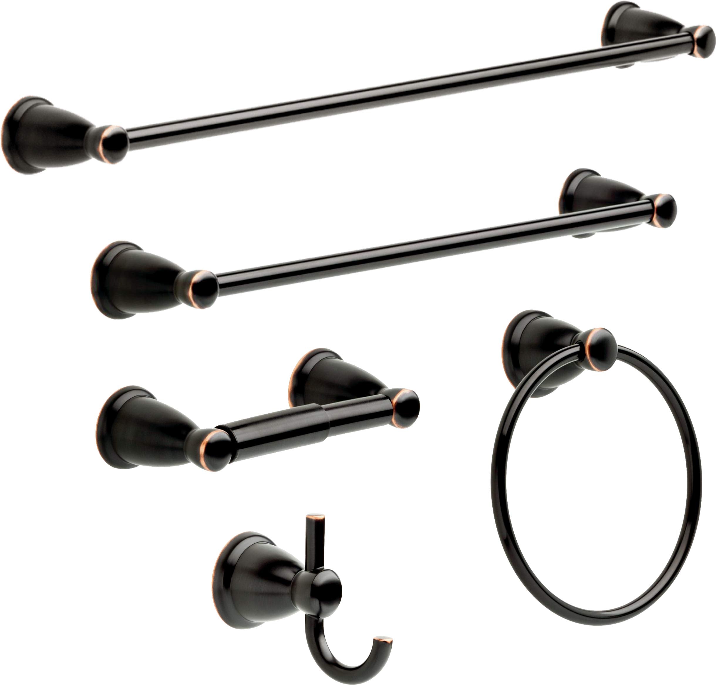 Franklin Brass Kinla Toilet Paper Holder  Delta Oil Rubbed Bronze  Bathroom Accessories  KIN50-OB1 6.75 x 3.25 x 2.13 Inches