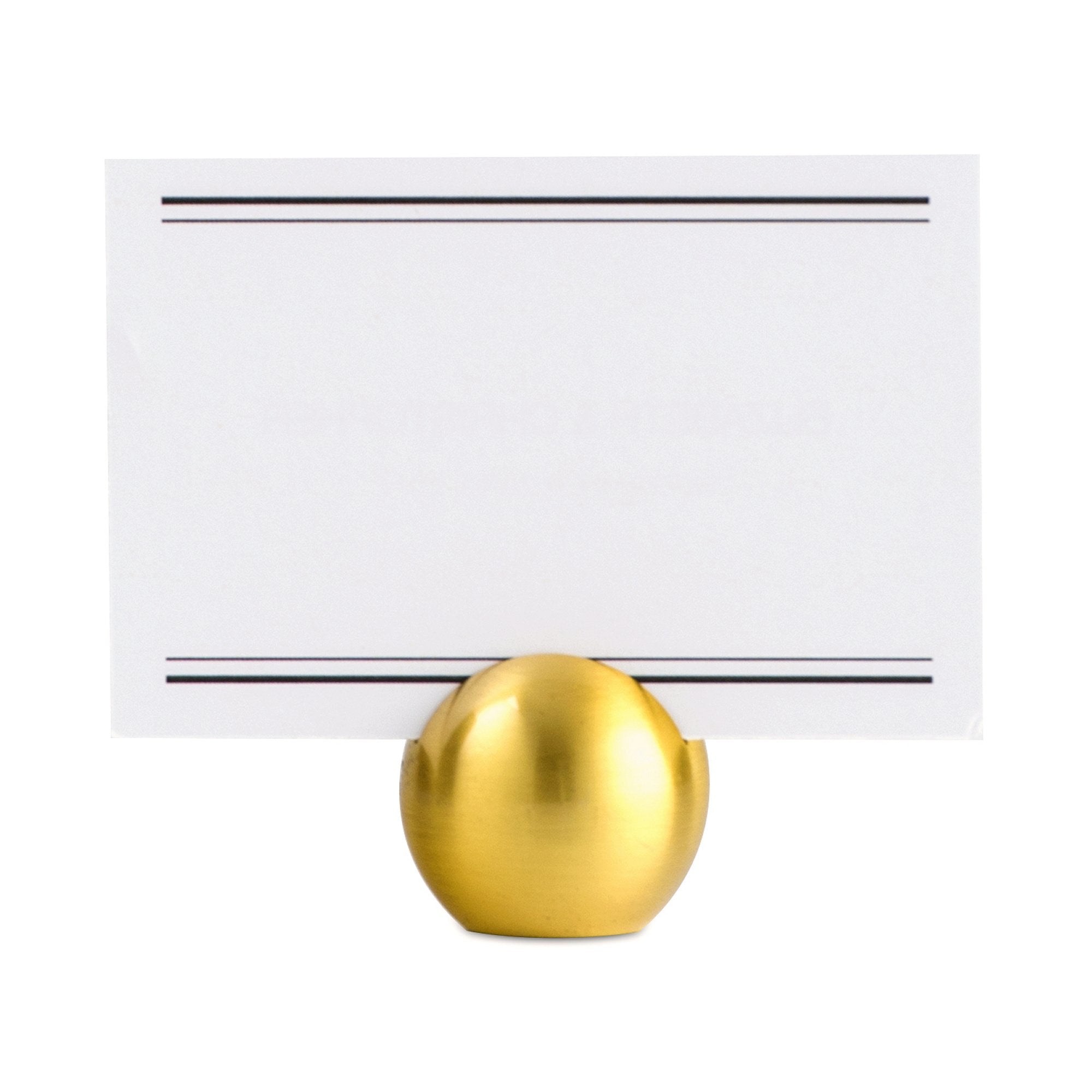 Weddingstar Classic Round Place Brushed Gold Card Holder, 0.4 X 1 X 1 Inches