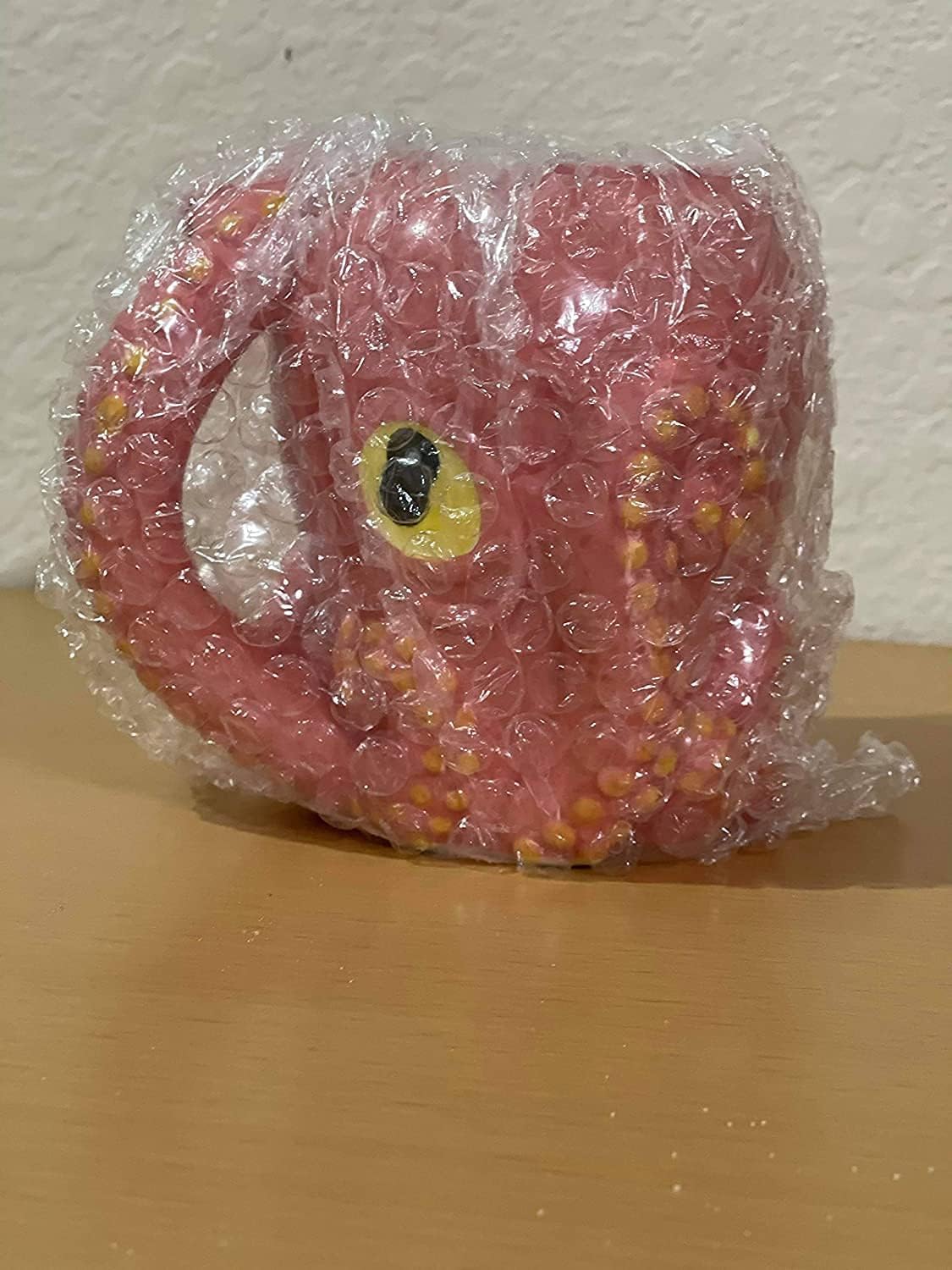 Pink Octopus Ceramic 3D Coffee Mug with Tentacle Handle