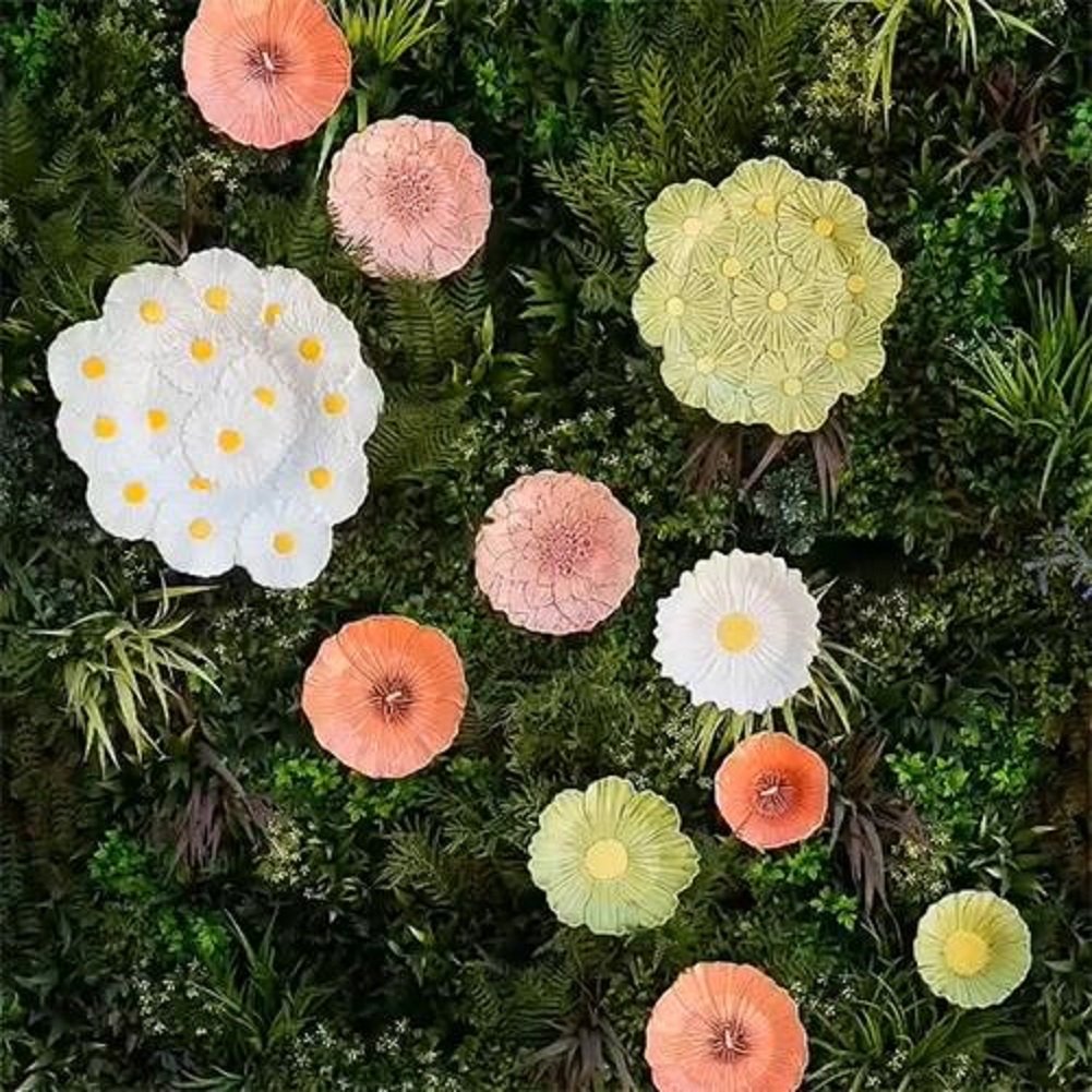 Bordallo Pinheiro Maria Flor Dahlia Dessert/Salad Plates, Set Of 4