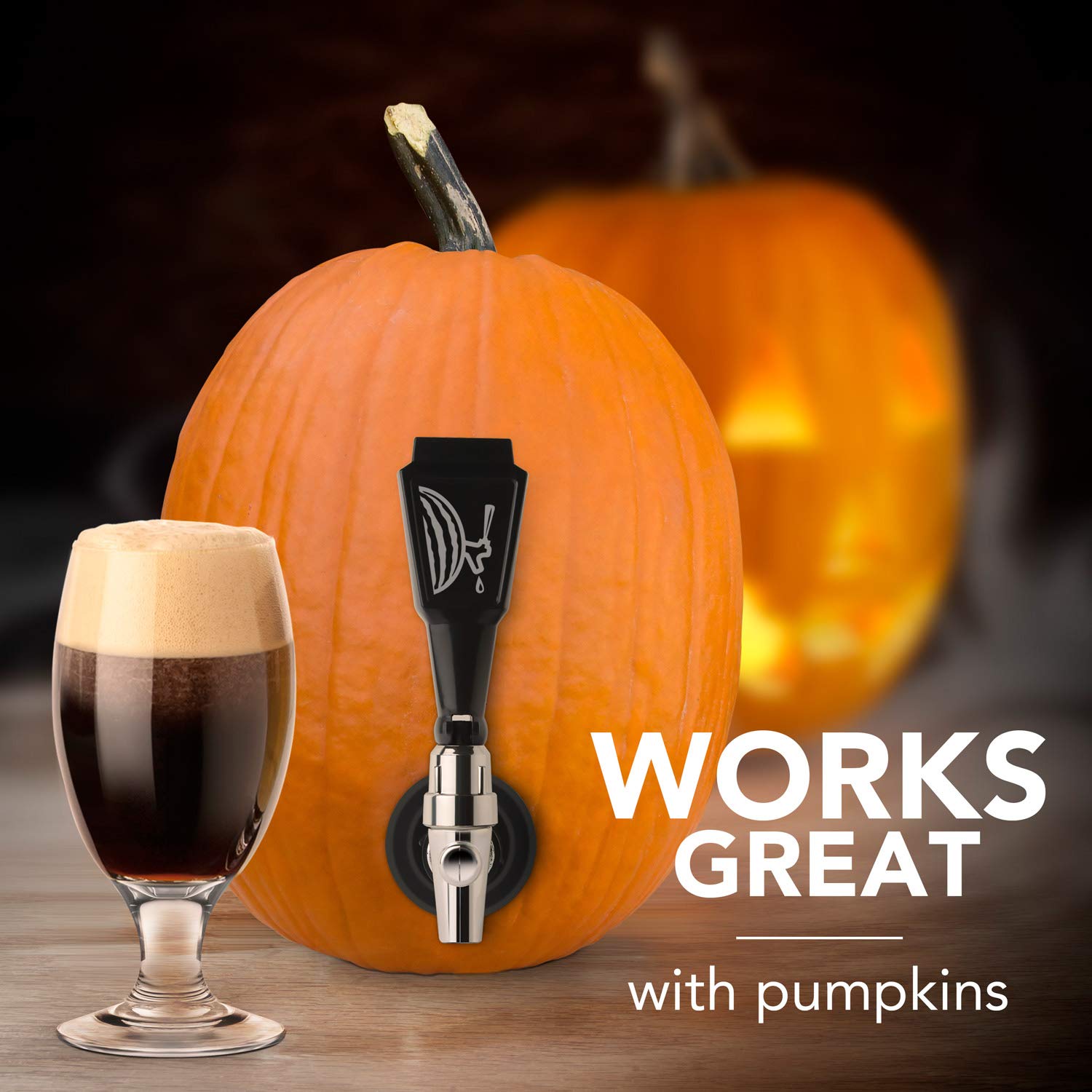 Final Touch Watermelon Keg Tapping Kit - Turn Watermelons & Pumpkins Into Drink Dispensers With Shank, Faucet, Coring Tool, And